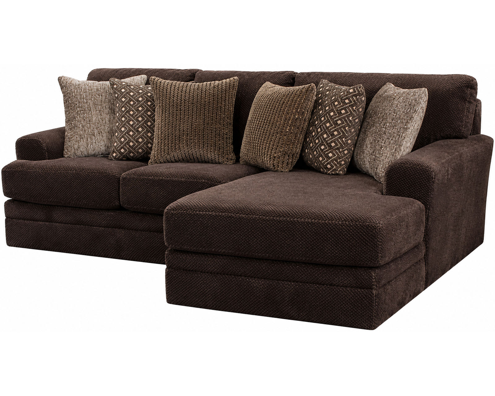 Mammoth Sectional - 2 colors (15 Pieces Available)  - Layout D: Two Piece Sectional 106" x 67"