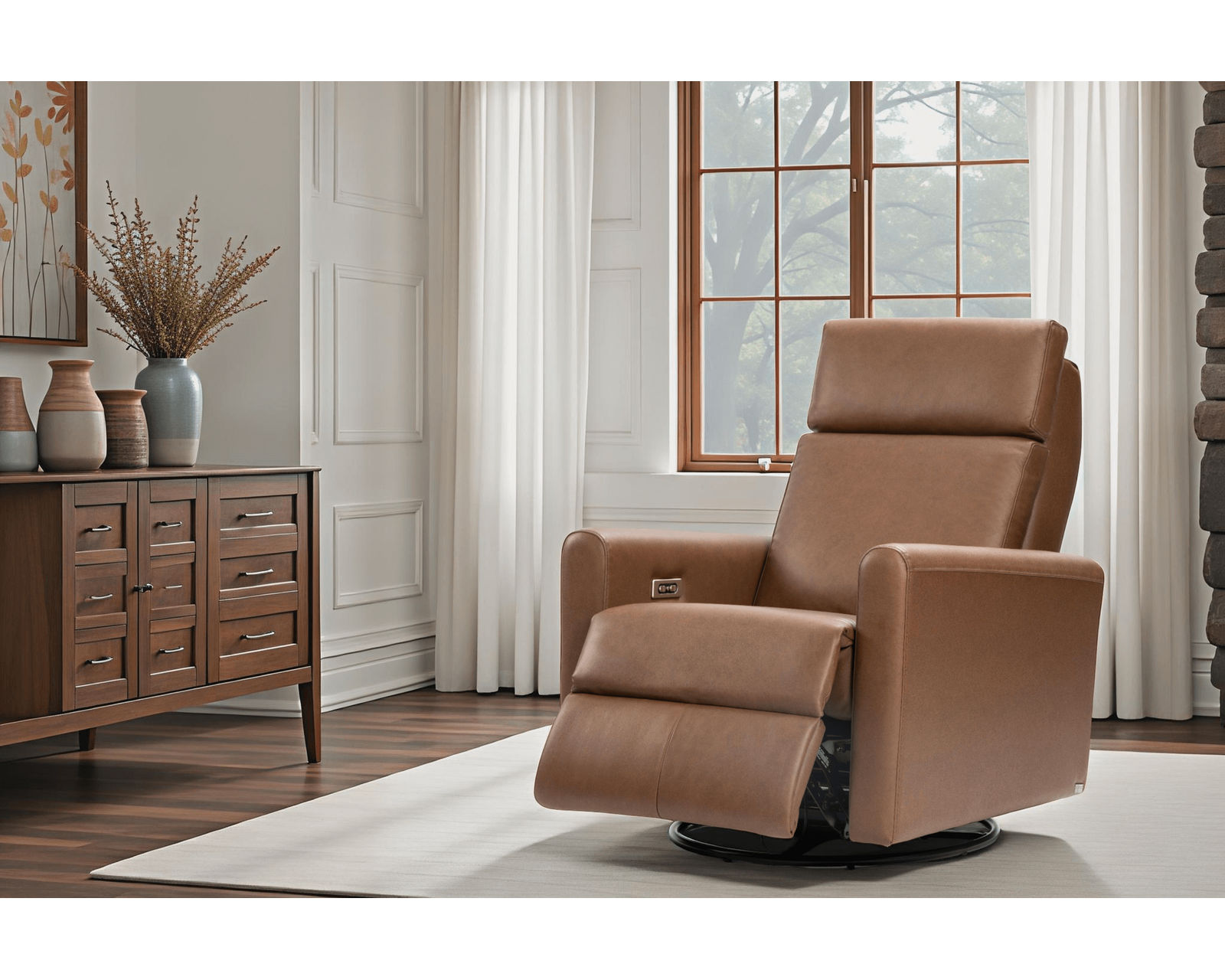 Lillian 73" Reclining Sofa (+140 leathers) - Endless Custom Options. One Perfect Fit.