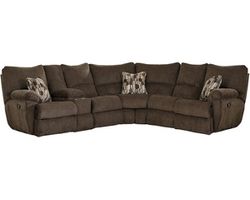 Elliot Two Piece Lay Flat Reclining Sectional (2 colors) 102" x 89"