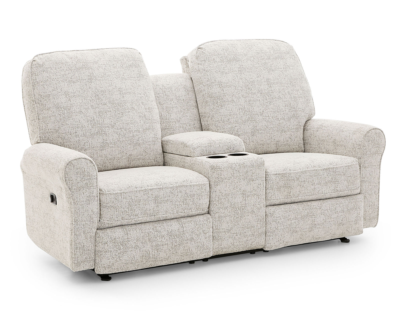 Josey Double Reclining Console Loveseat (+100 fabrics)  - Josie Double Reclining Console Loveseat (Rocking Reclining Also Available)