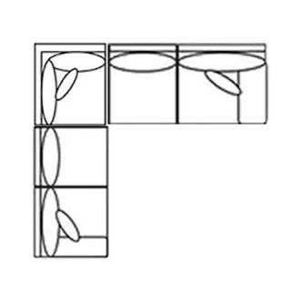 Layout A: Three Piece Sectional 118" X 118"