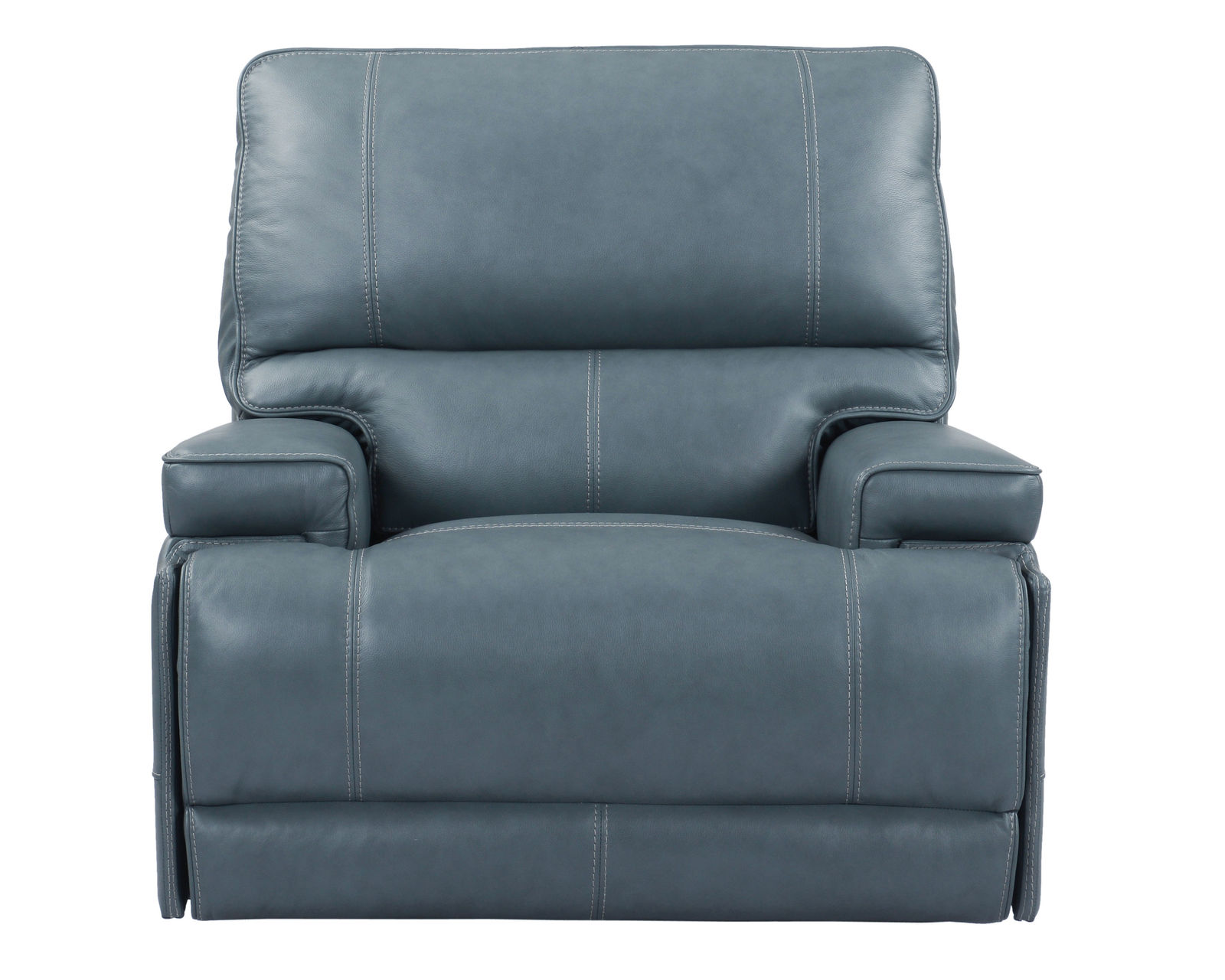Whitman 89" FreeMotion Cordless Power Reclining Sofa (Battery Operated) Azure (In stock - Fast shipping) - 100% Genuine Top Grain Leather Everywhere Your Body Touches