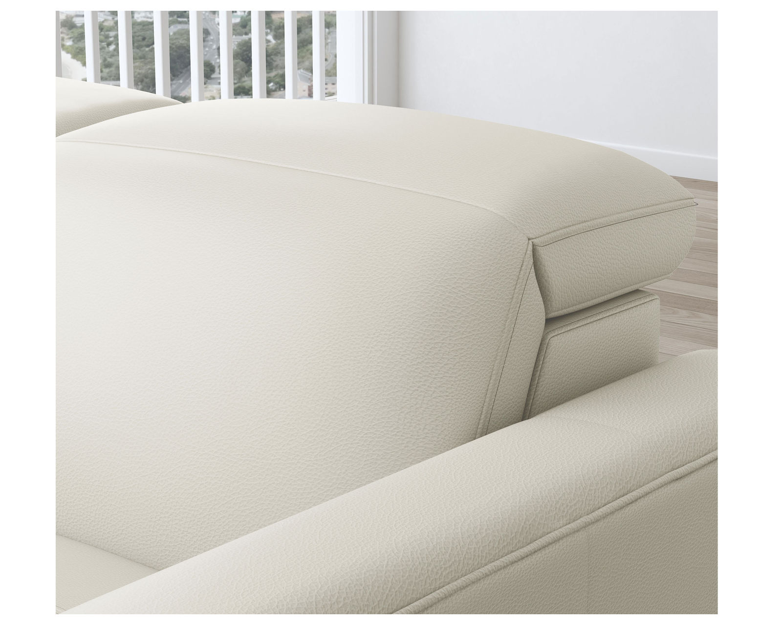 Aurora Leather Power Headrest Power Reclining Sectional (+2 colors) 749-11 - In stock - Choice of Colors - In stock