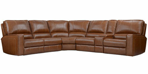 Layout B: Six Piece Reclining Sectional 119" x 131.5" (3 power recliners)