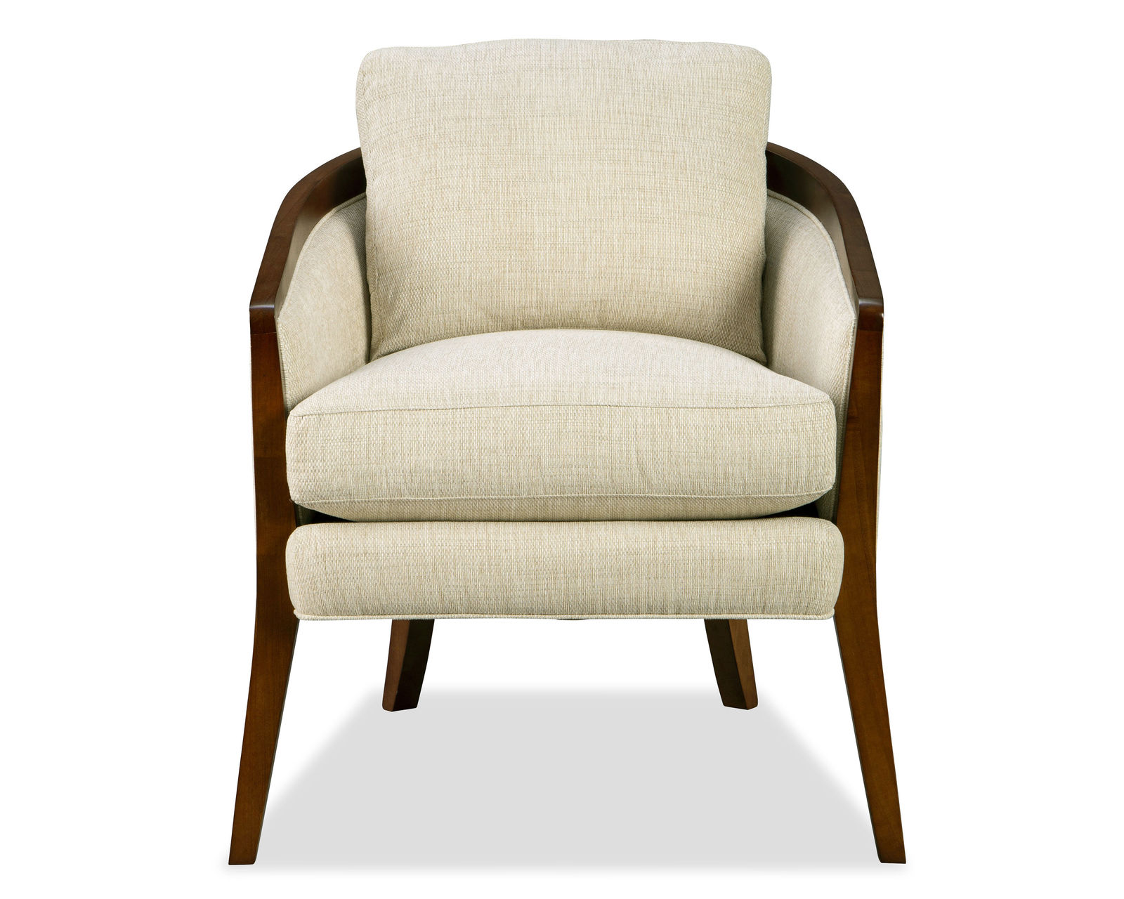 Louisville 036210 Accent Chair (+100 performance fabrics) - Customize the wood finish in 10 different colors