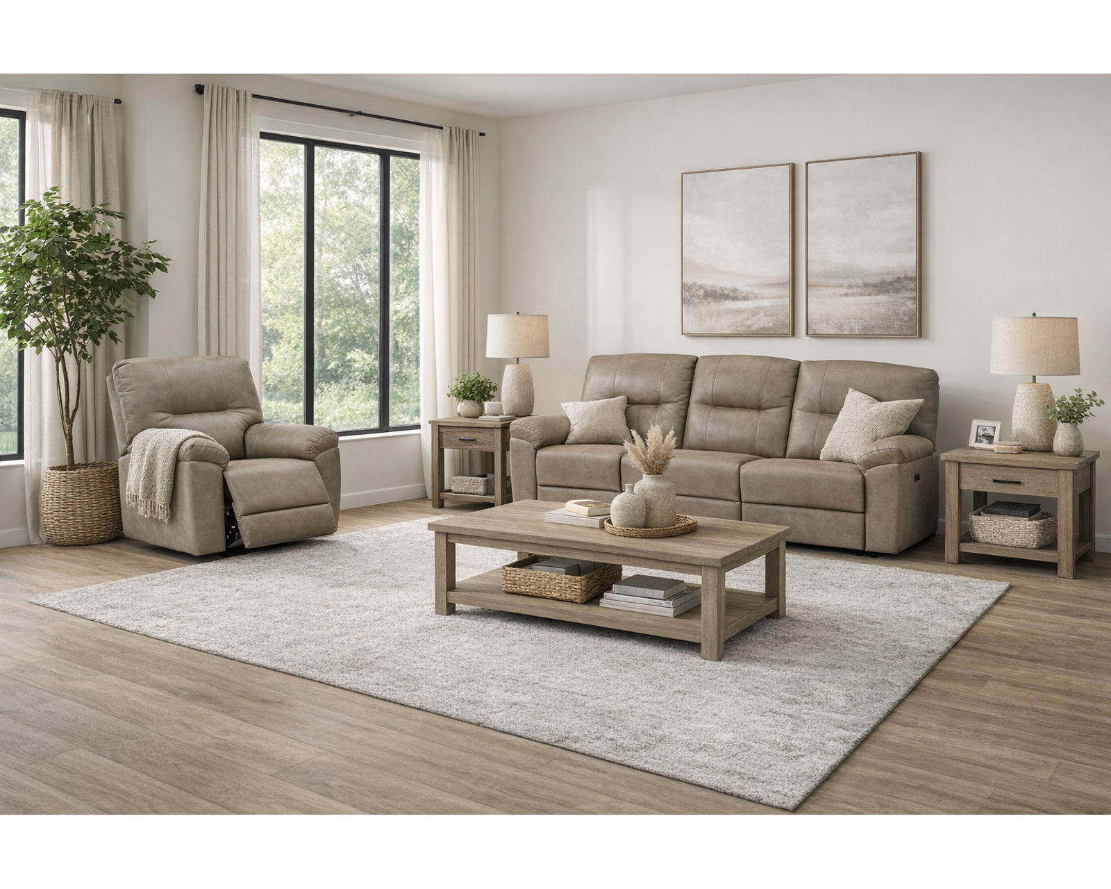 Elodie Stationary and Reclining Sofa — Available in Standard & Wide Cushions, 140+ Leather Options, and 82", 85", or 114" Widths - Luxury Comfort, Custom Made for You—Without the Luxury Price