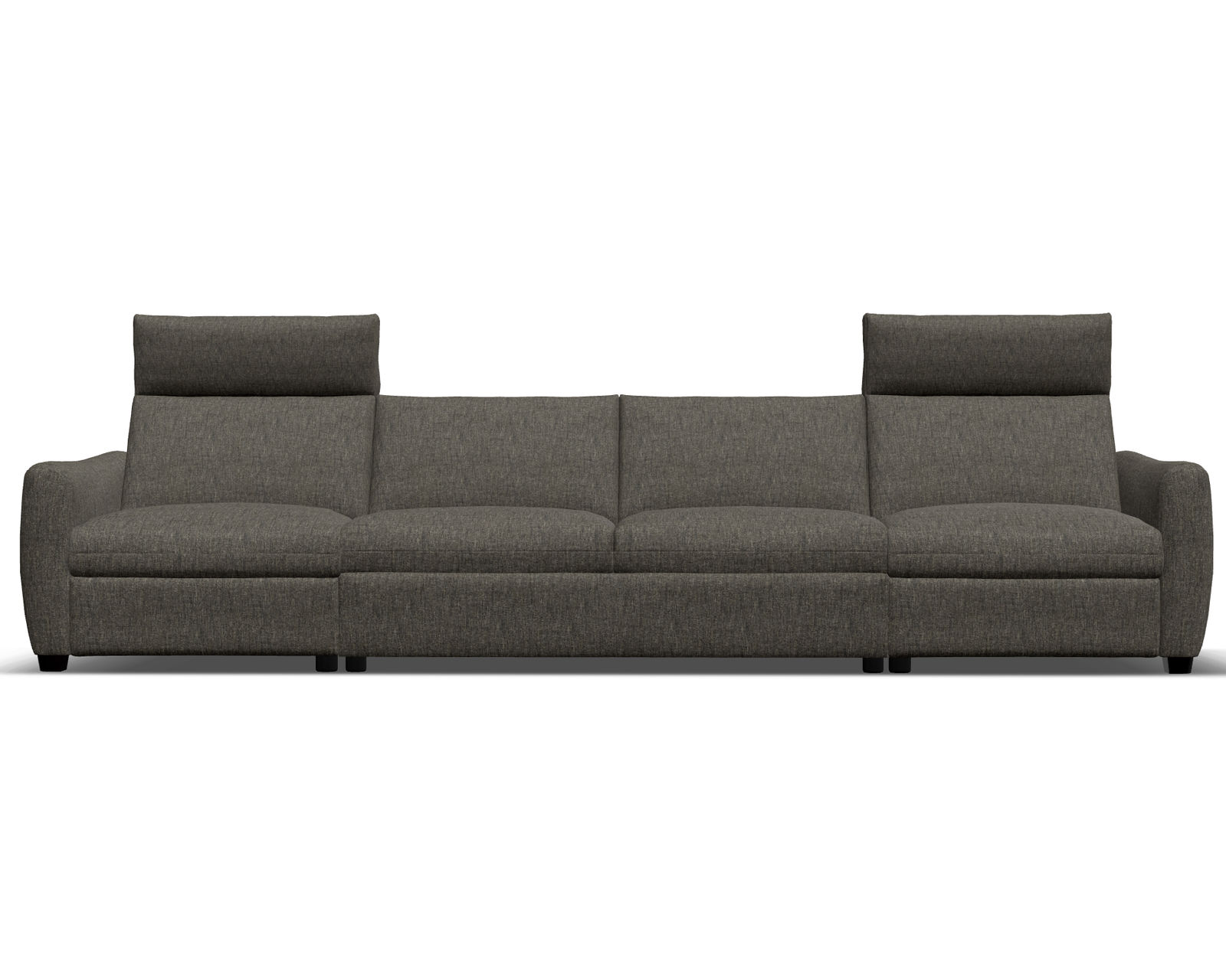 Charli 77743 Power Reclining Sectional (+50 fabrics) - Layout S: Three Piece Reclining Sectional (2 recliners) 144" wide