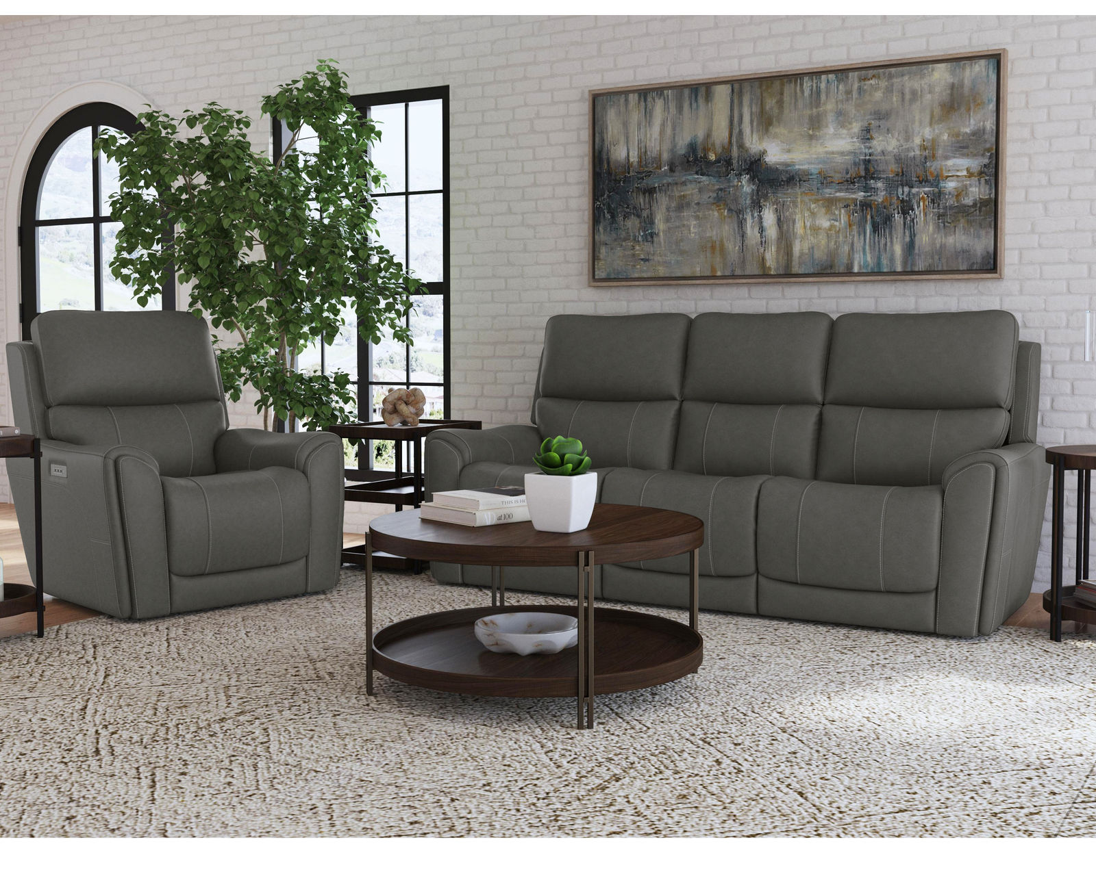 Carter 1587 Triple Power Recliner (+2 colors) In stock - Zero Gravity - Triple Power – Power Recline – Power Headrest - Power Lumbar with USB charging