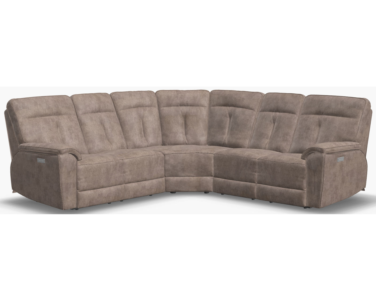 Oakley 41187 Power Headrest Power Reclining Sectional (+50 fabrics) - Layout A: Five Piece Reclining Sectional. 110" x 110"