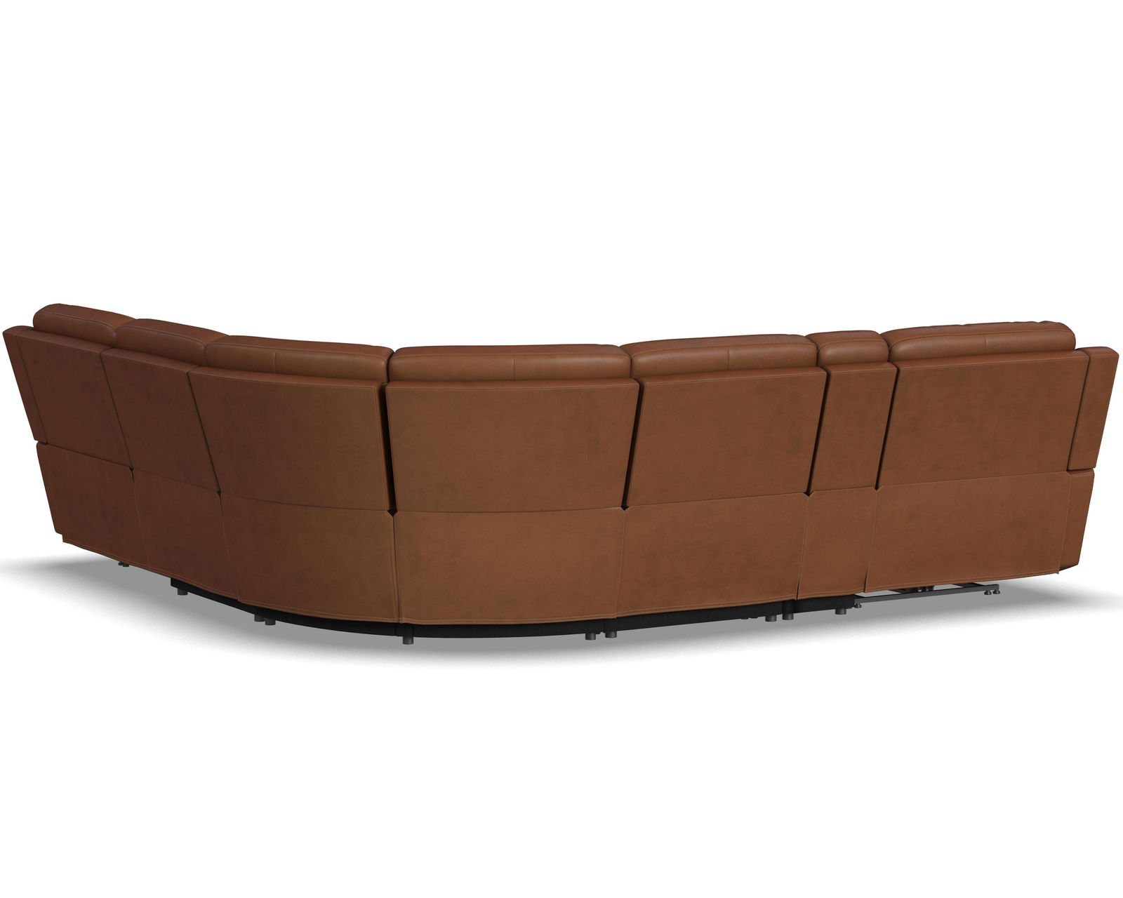 Henry Zero Gravity Reclining Sectional w/ Power Recline - Power Headrest and Power Lumbar (+3 colors) In stock - Layout G: Six Piece Reclining Sectional 128" x 115" (3 Recliners)