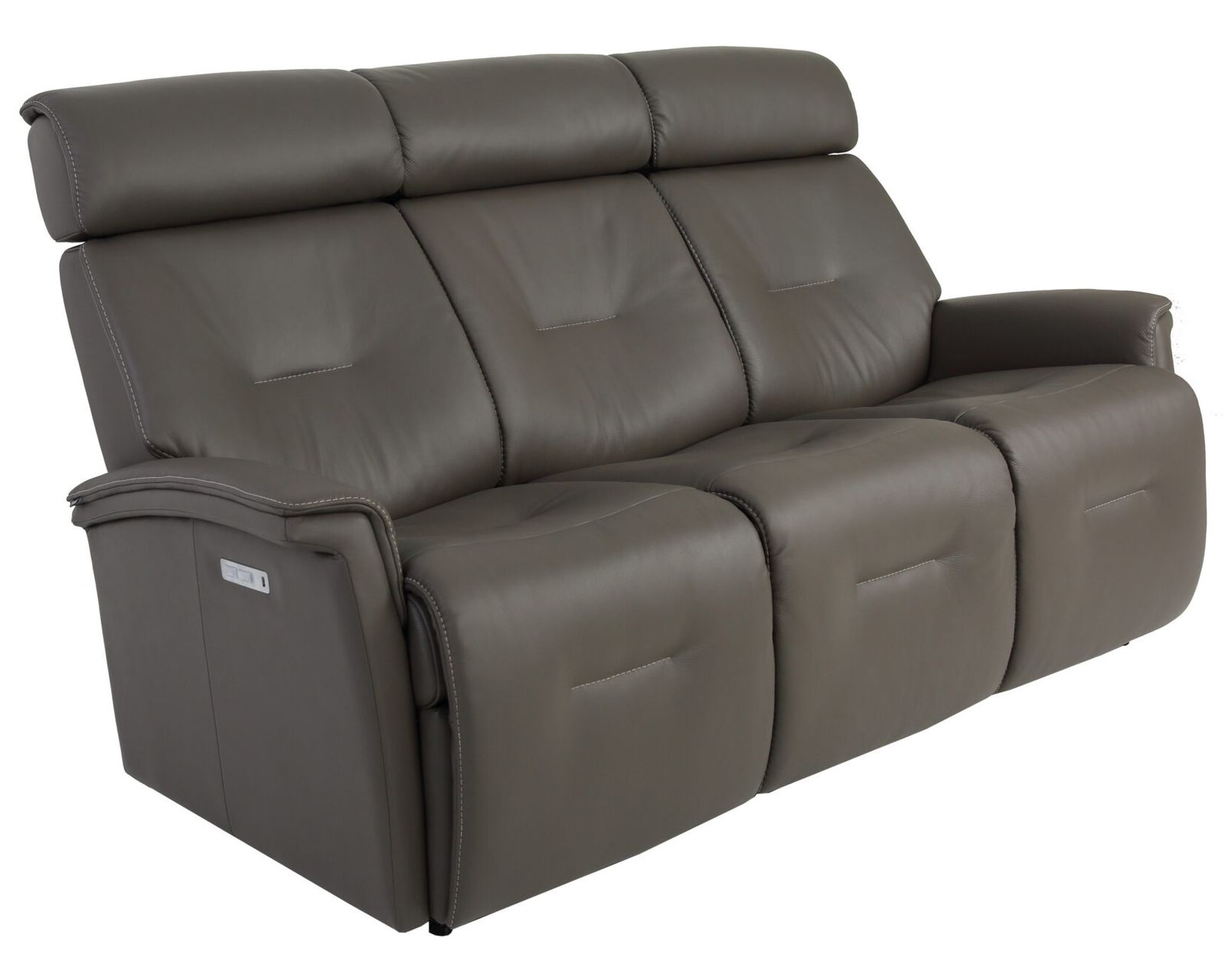 Rome 78" Leather Power Reclining Wall Saver Sofa (+38 leathers) - Rome Power Dual Reclining Wallsaver Sofa