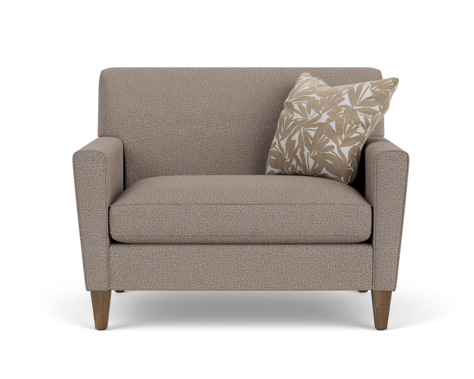 Digby 5966 Conversation Curved Sofa (+100 Fabrics) 96" - Flexsteel first year warranty covers everything (product and labor)