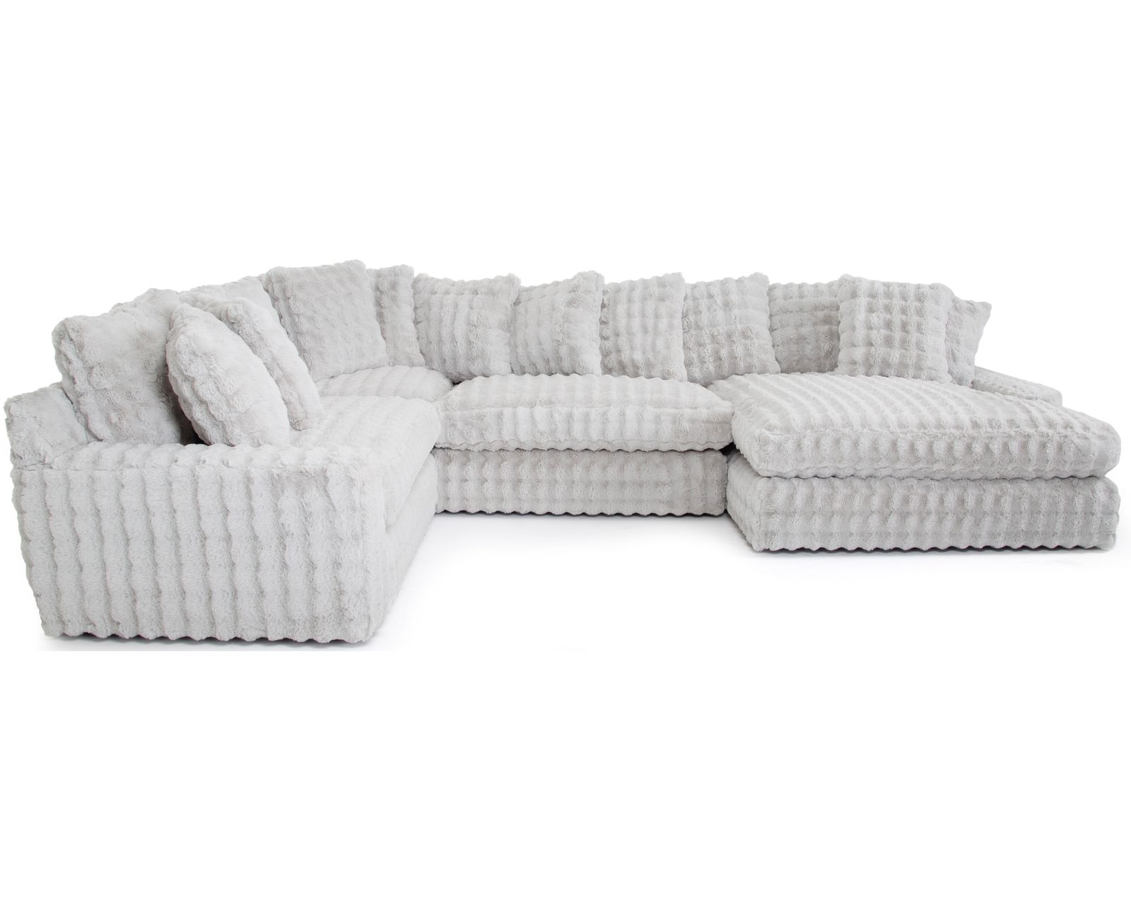 Angel 878 Modular Sectional (A Little Piece of Heaven — Oversized Comfort Made for Serious Lounging) 2 colors - Shown in Durable Fabric Mink