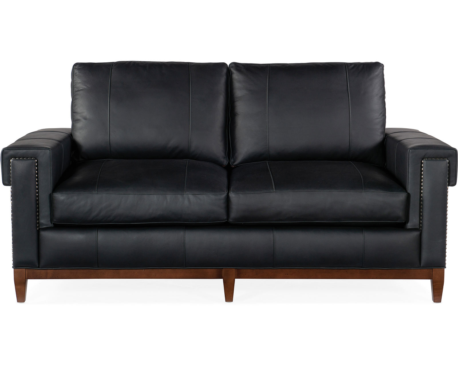 Bradington Young Noah 76" Studio Sofa (12 leathers) 8-Way Hand Tie - Noah 76" Stationary Studio Sofa 8-Way Hand Tie