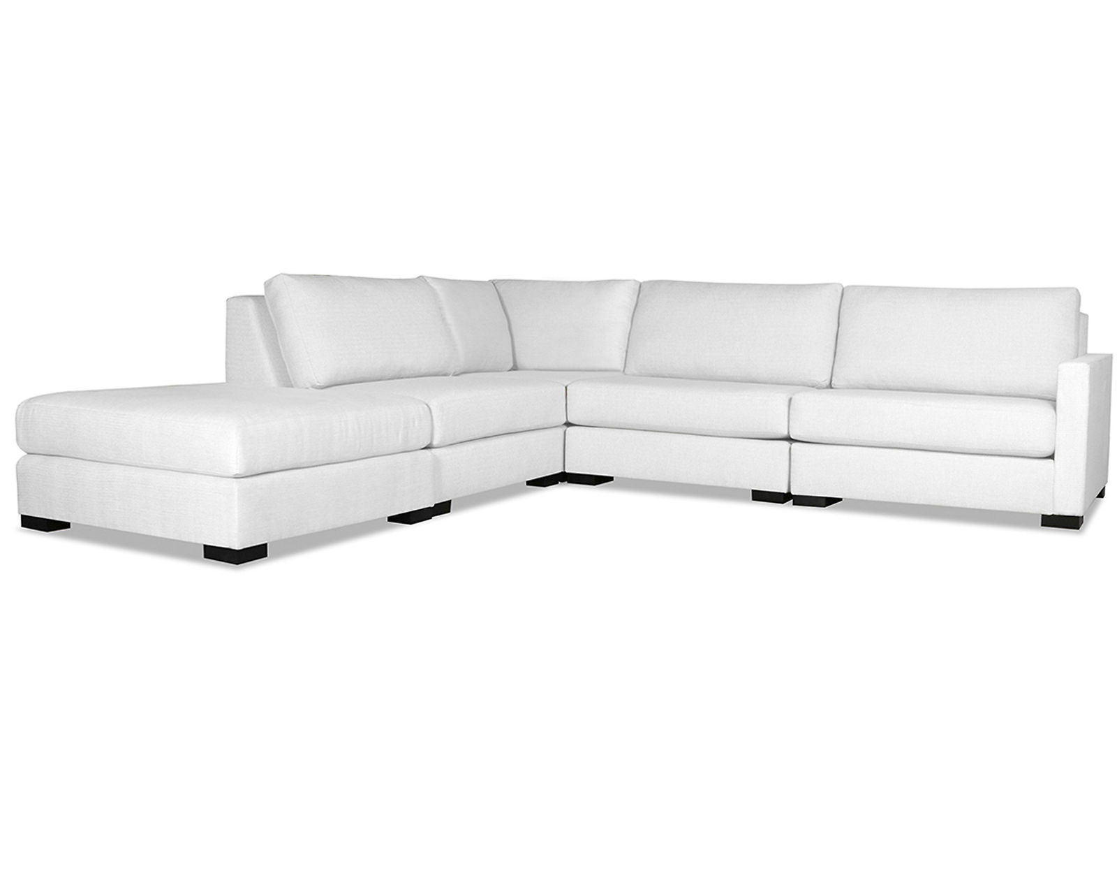Chester 5 Pieces Modular Sectional (3 Colors Available) - Chester 5 Pieces Modular Sectional in White