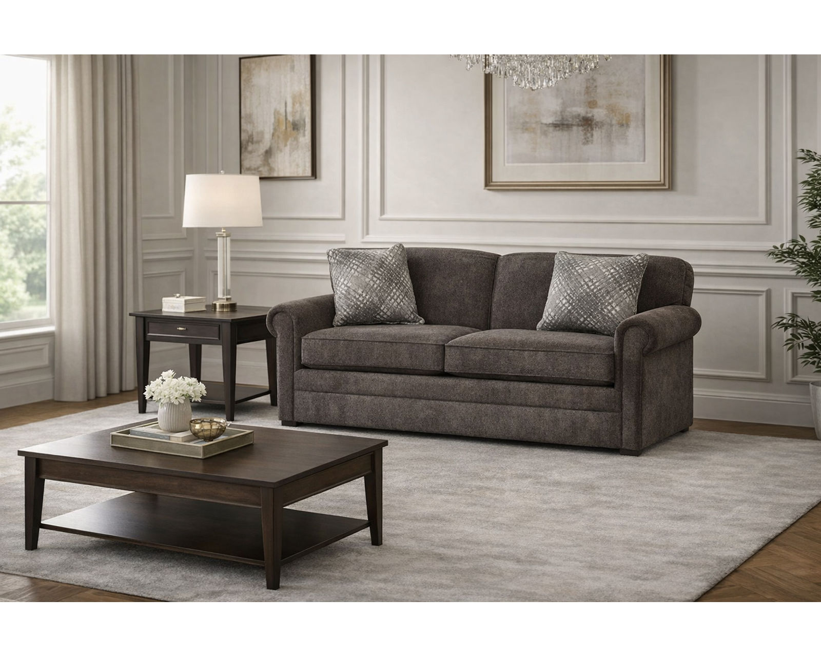 Savona Twin-Full or Queen Sleeper  (+100 Standard and Performance Fabrics) - Three Premium Mattresses