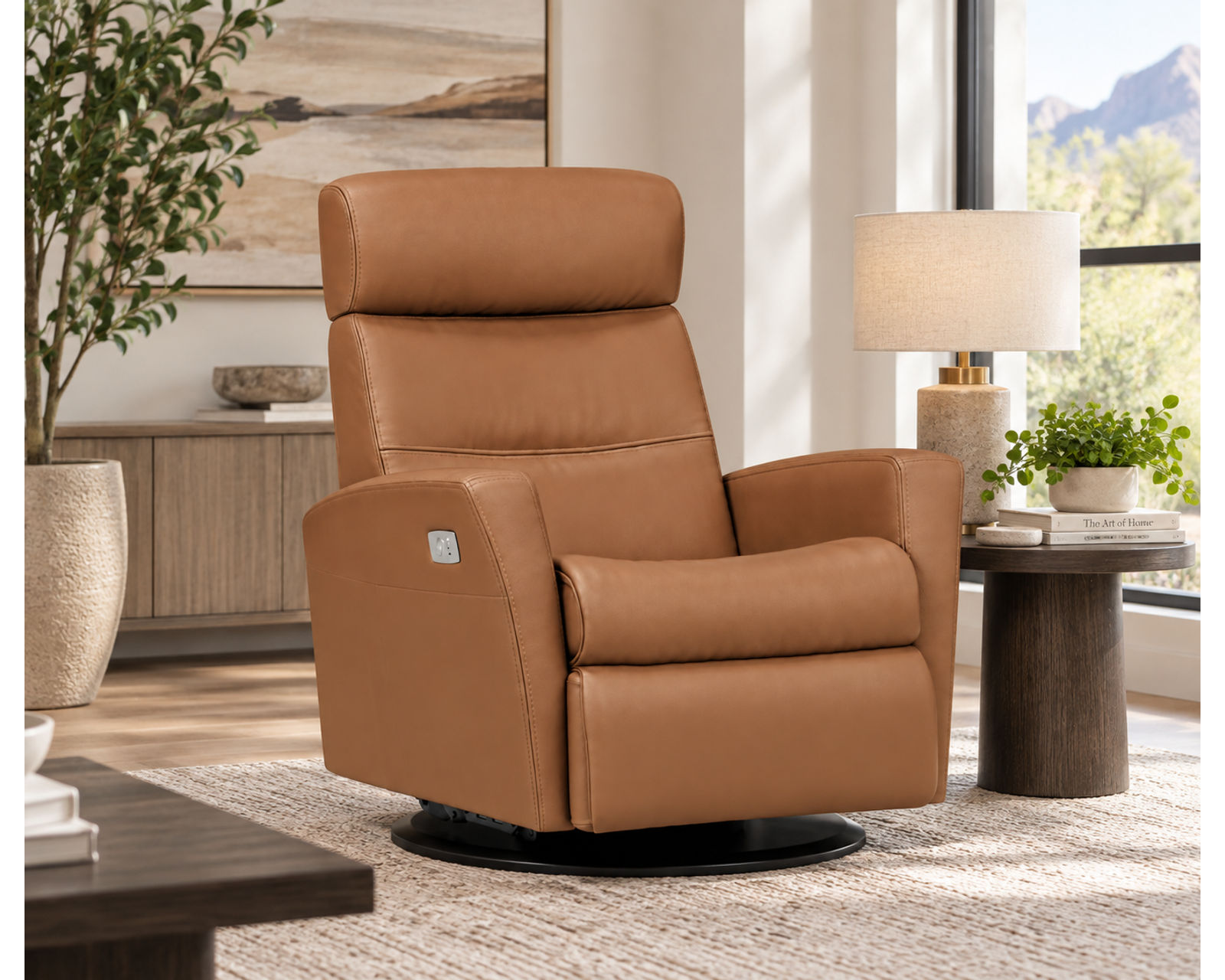 Divani Swivel Glider Relaxer Recliner Cinder (Scandinavian Comfort That Moves With You) IN STOCK - Designed for Comfort. Built for Value.