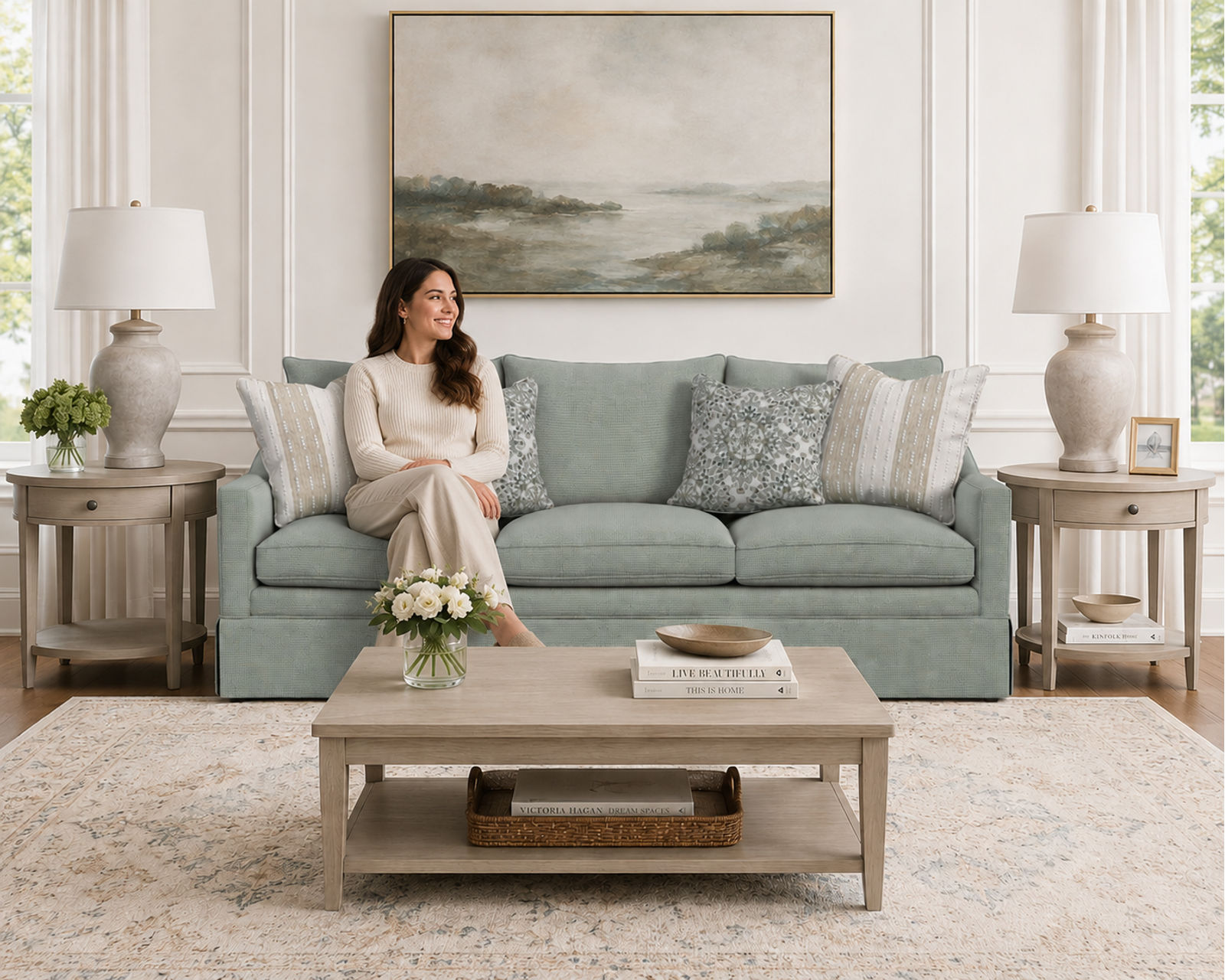 Eleanora 85" or 98" Skirted Sofa (+90 fabrics) 7572 - Comfort That Lasts. Quality You Can Feel.