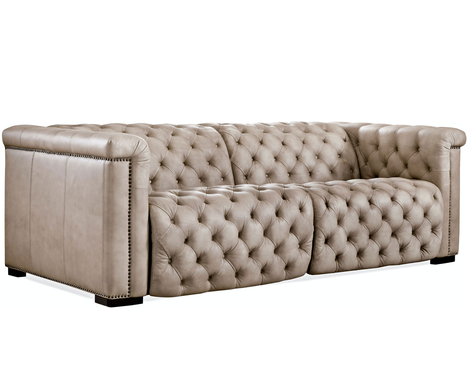 Savion 89" Leather Power Headrest Power Reclining Sofa in Brown - Savion Power Headrest Power Reclining Sofa in Brown