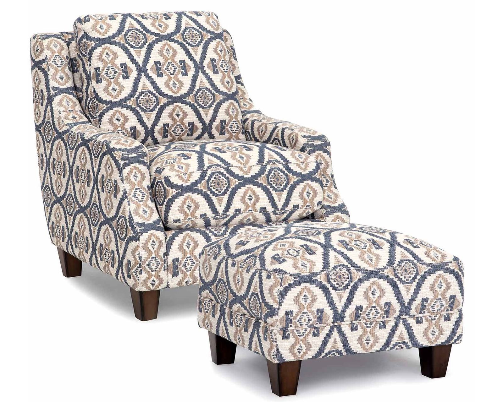 Sicily 101" Wide Sofa (The Look of Worn Leather. The Softness of Fabric) - Sicily Matching Ottoman to the Accent Chair