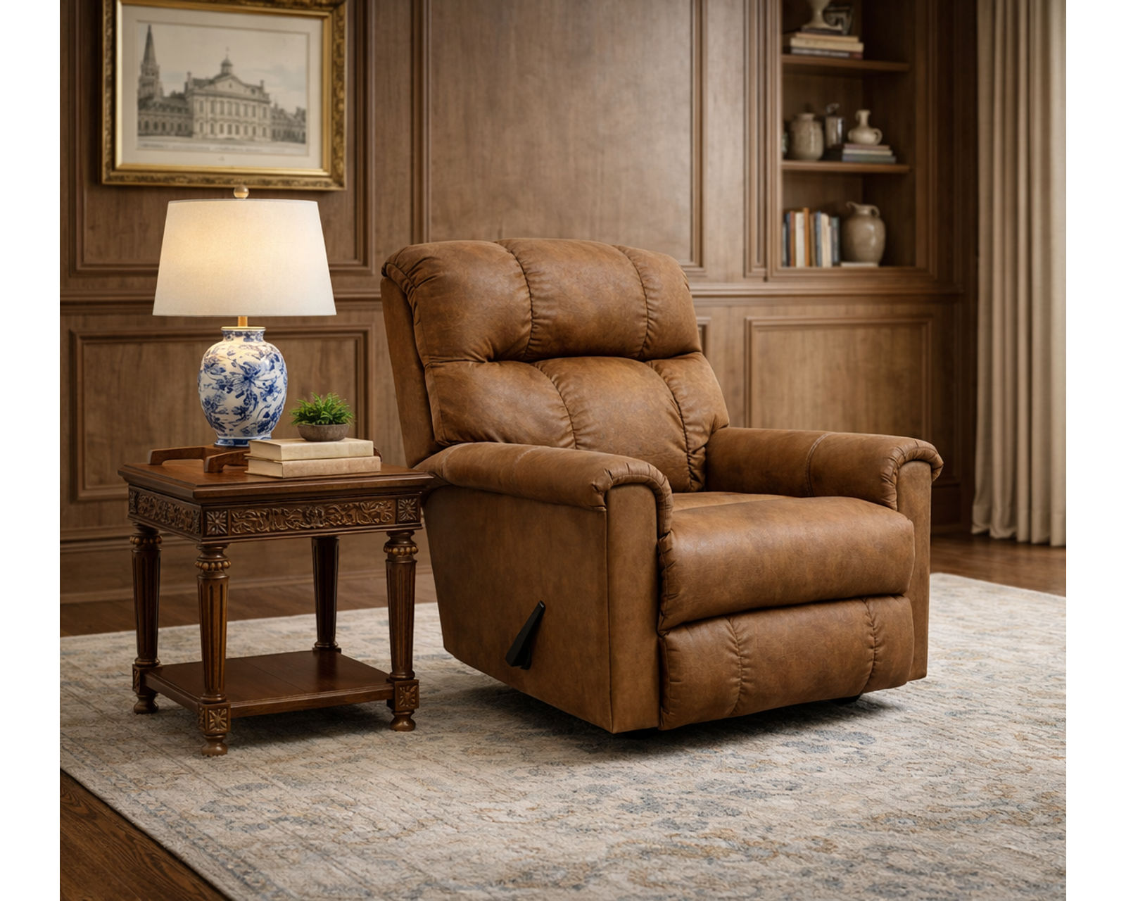 Comfy 6F00 Leather Recliner (3 Mechanisms) 29 Top-Grain Leather Choices - Available as a Wallhugger, Rocker and Swivel Glider Reclining Mechanisms
