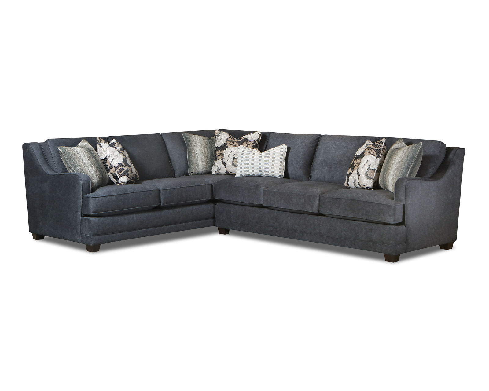 Argo Ash Stationary Sectional (Includes all pillows) - (b) Argo Ash Two Piece 94" x 127" Sectional - 7000-31R