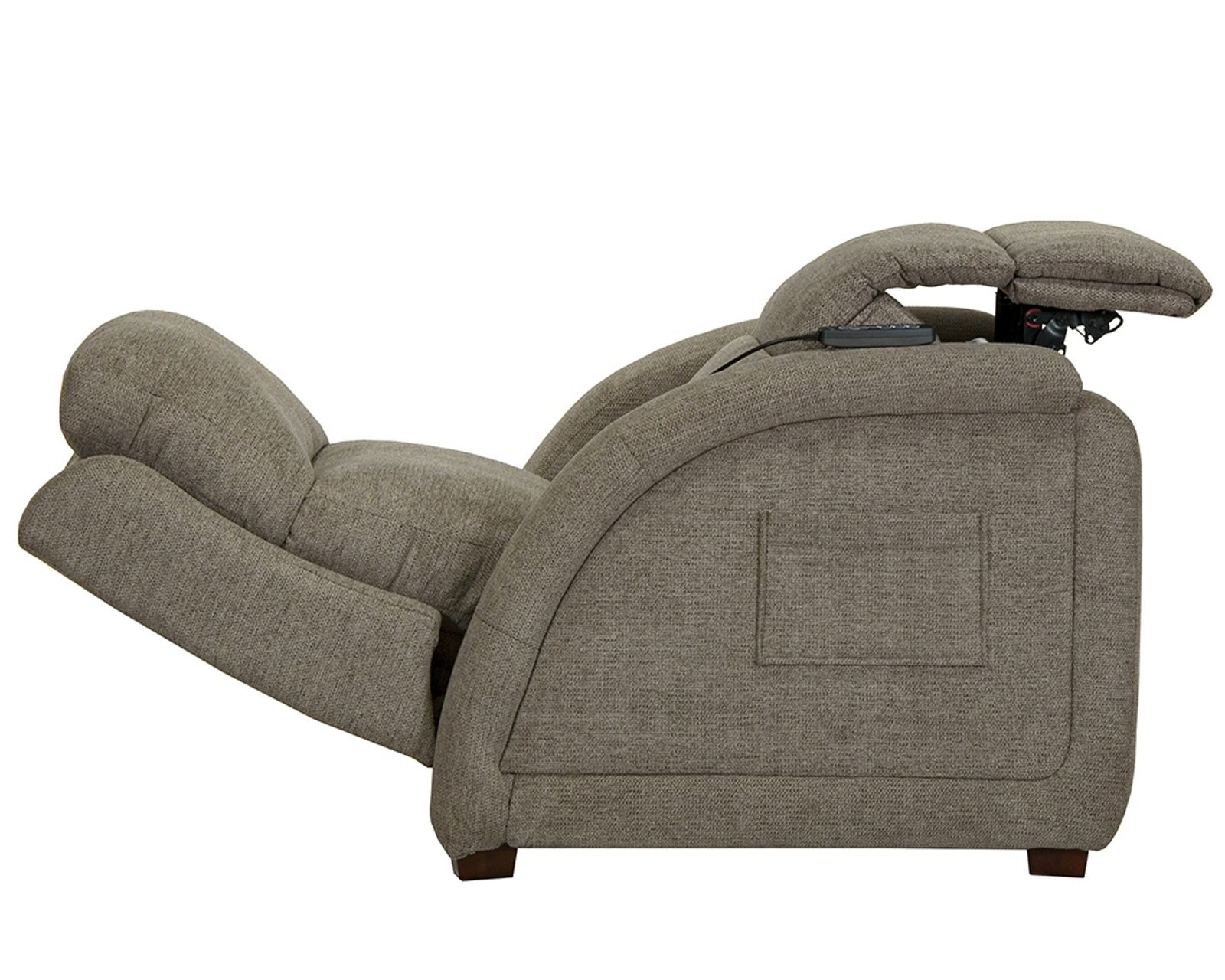 Nirvana Power Headrest Power Lay Flat Recliner with Lumbar, Dual Motor & Zero Gravity Advanced Wellness Comfort Therapeutic Massage & Nanobionic Performance Fabric (2 colors) - Customized Comfort from Head to Toe.