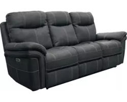 Mason 90" Power Headrest Power Reclining Sofa Charcoal (In stock - Fast shipping)