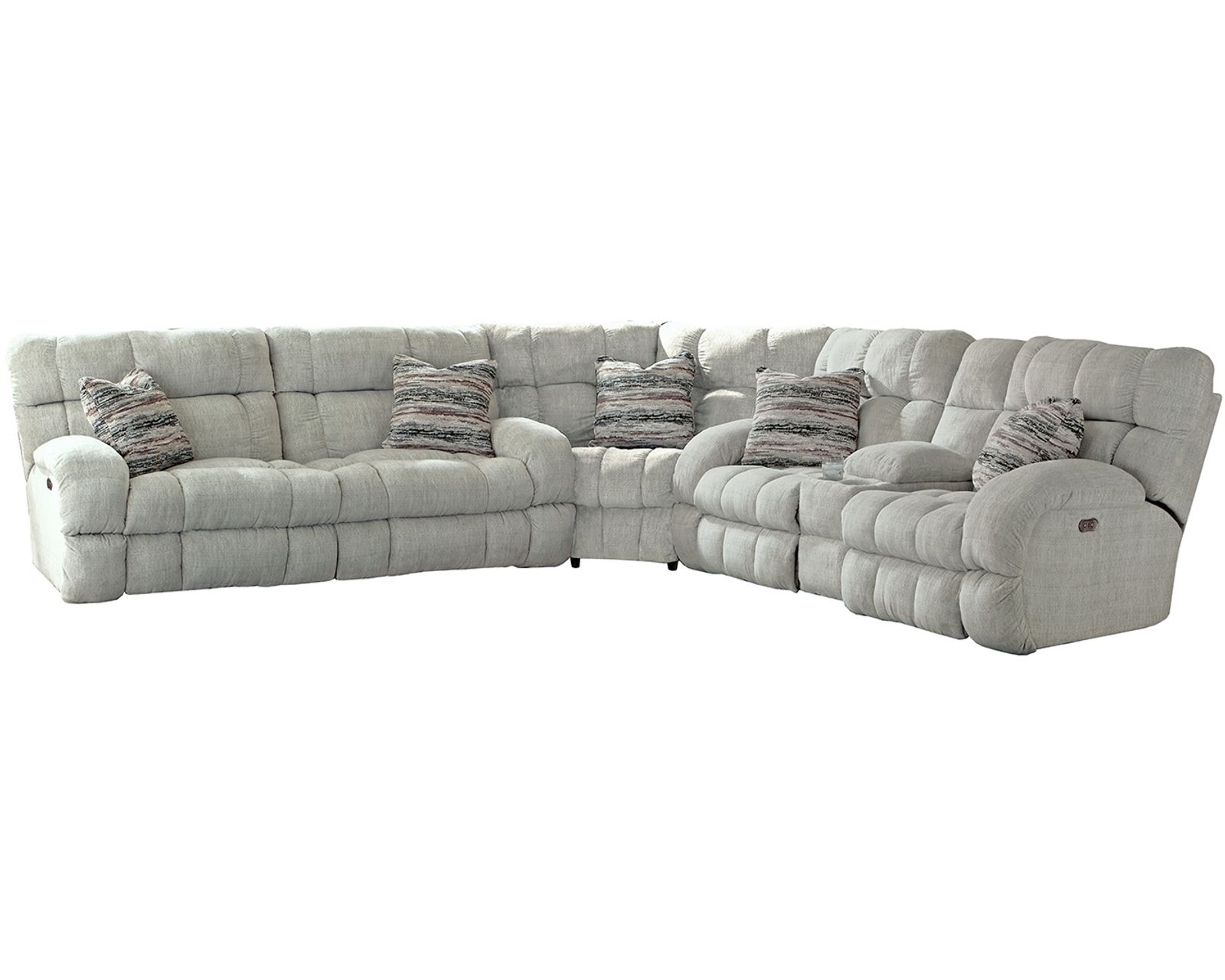 Ashland 3-Piece Wide Seat Lay Flat Reclining Sectional (2 colors)
