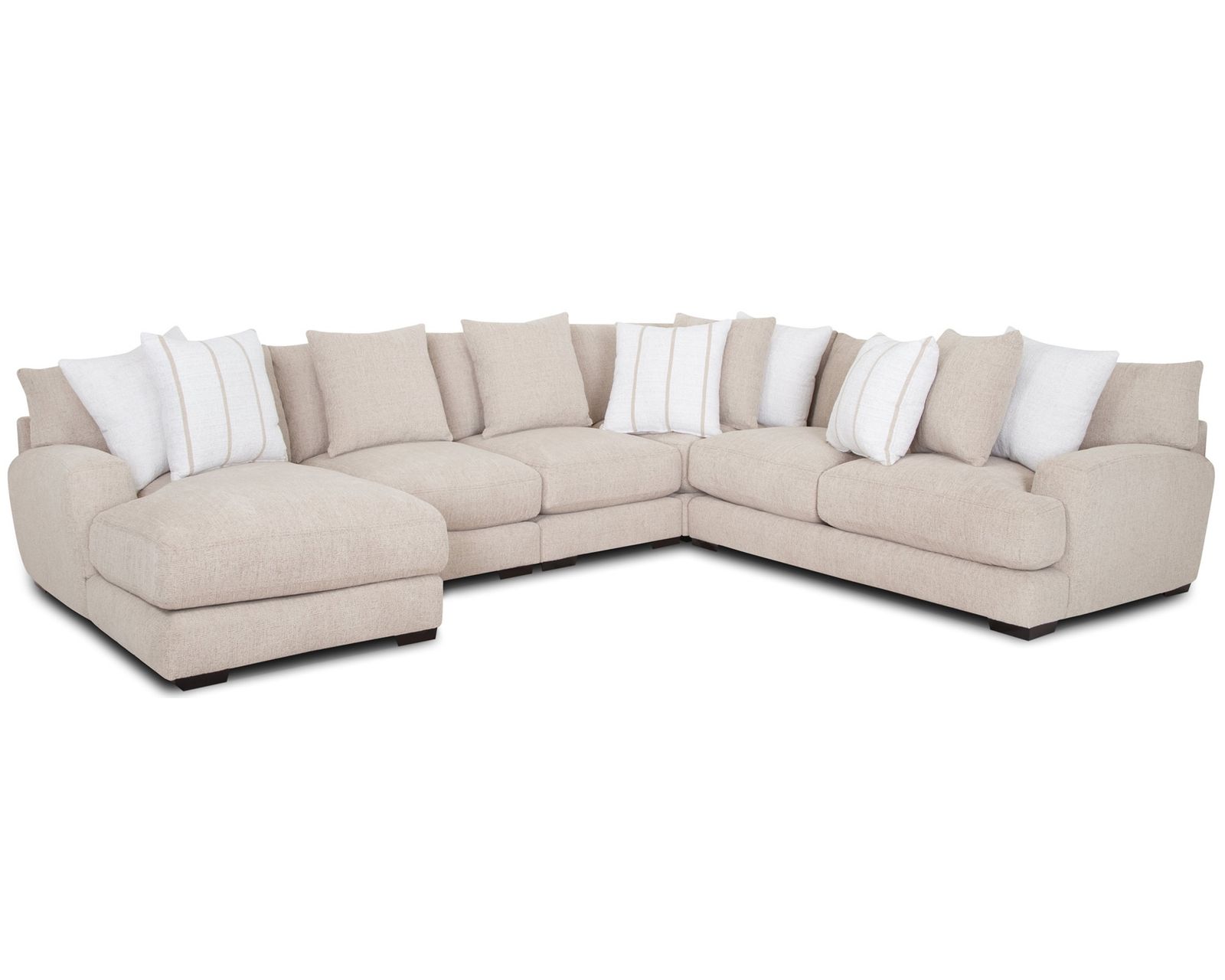 Shay Casual Modern Modular Sectional (Relaxed Modern Style. Deep Comfort)