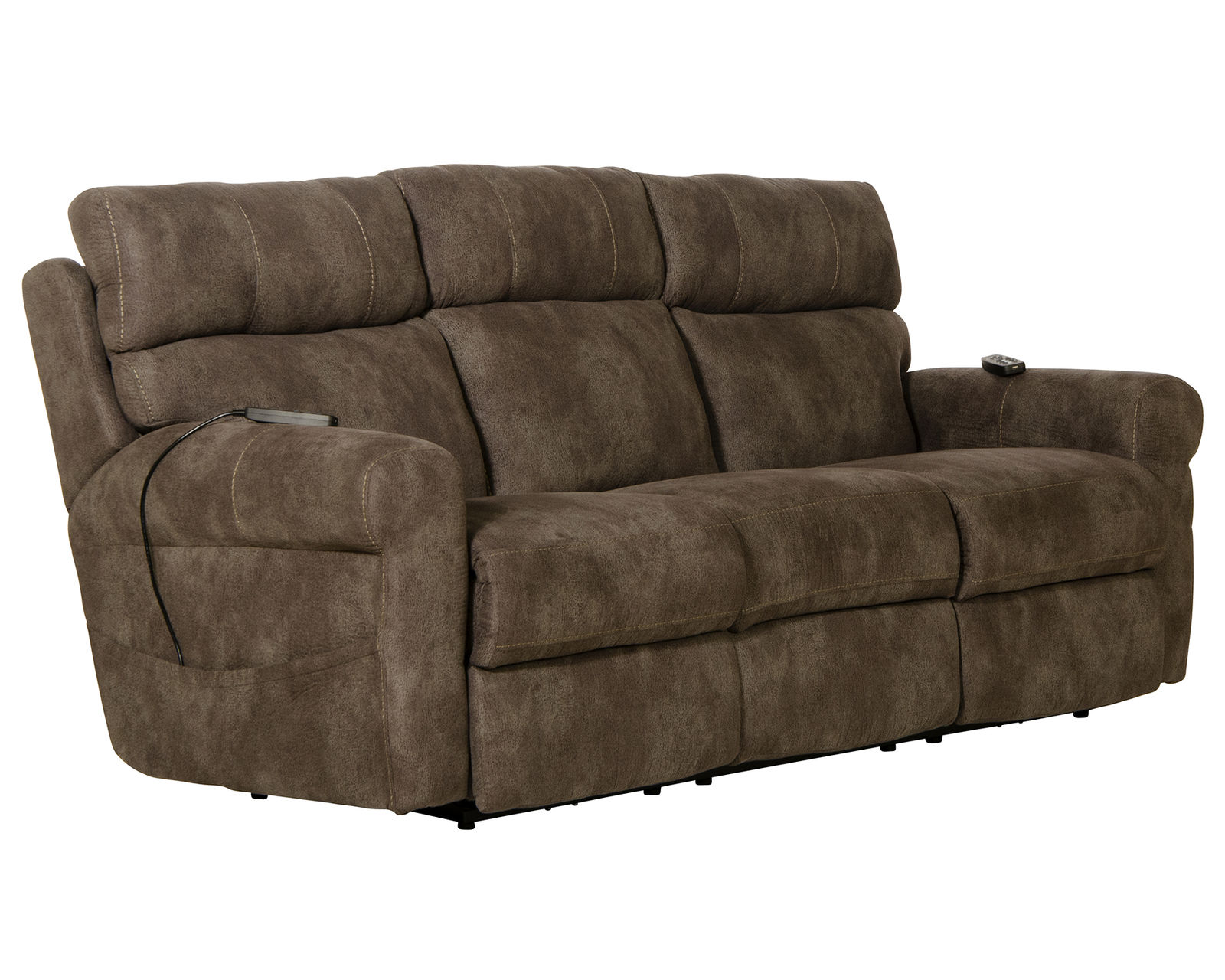 Tranquility 87" Power Reclining Lay Flat Sofa with Power Headrests, Deep Tissue Massage, Heat & Center Drop-Down Table (includes pillows) - From Movie Night to Every Night—Comfort Lives Here.