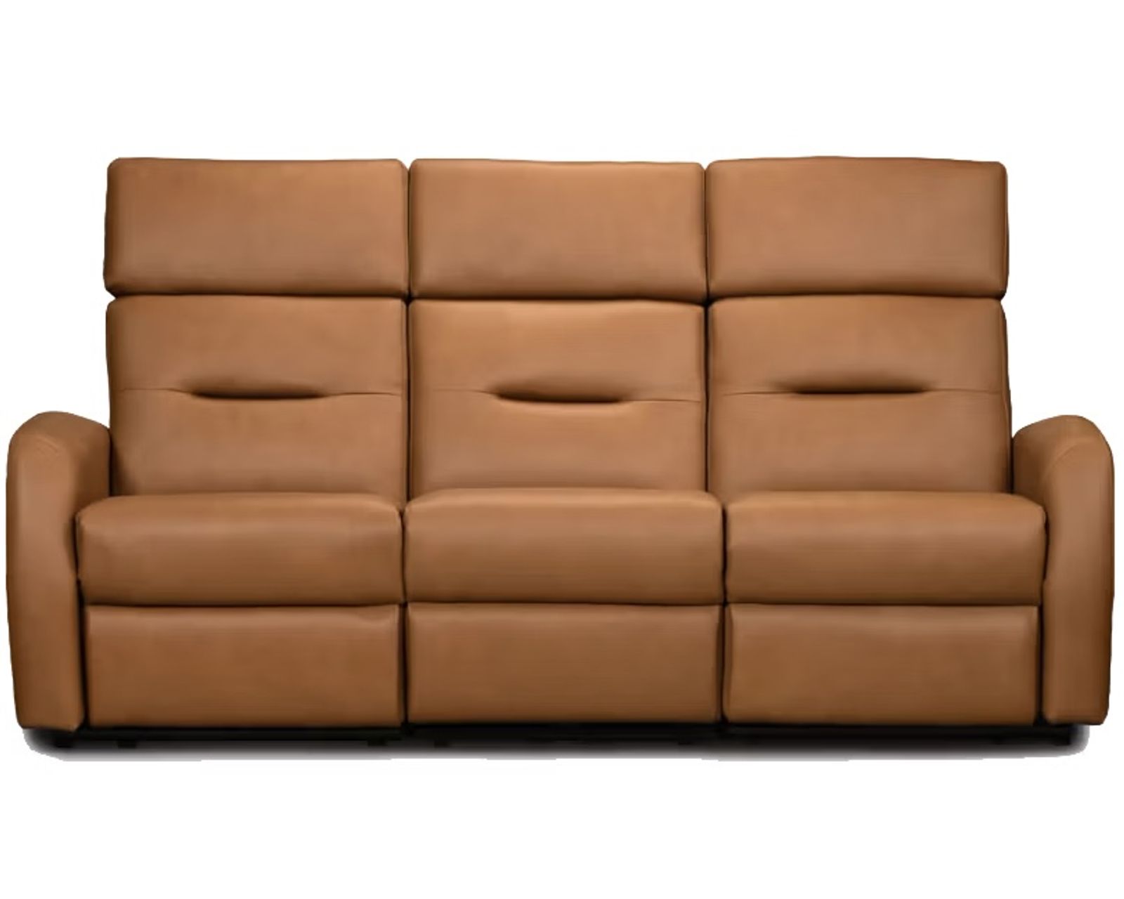 Trey Dual Power Reclining Sofa — Available in Standard & Wide Cushions, 140+ Leather Options, and 76", 79", or 108" Widths - Trey 79" Reclining Sofa