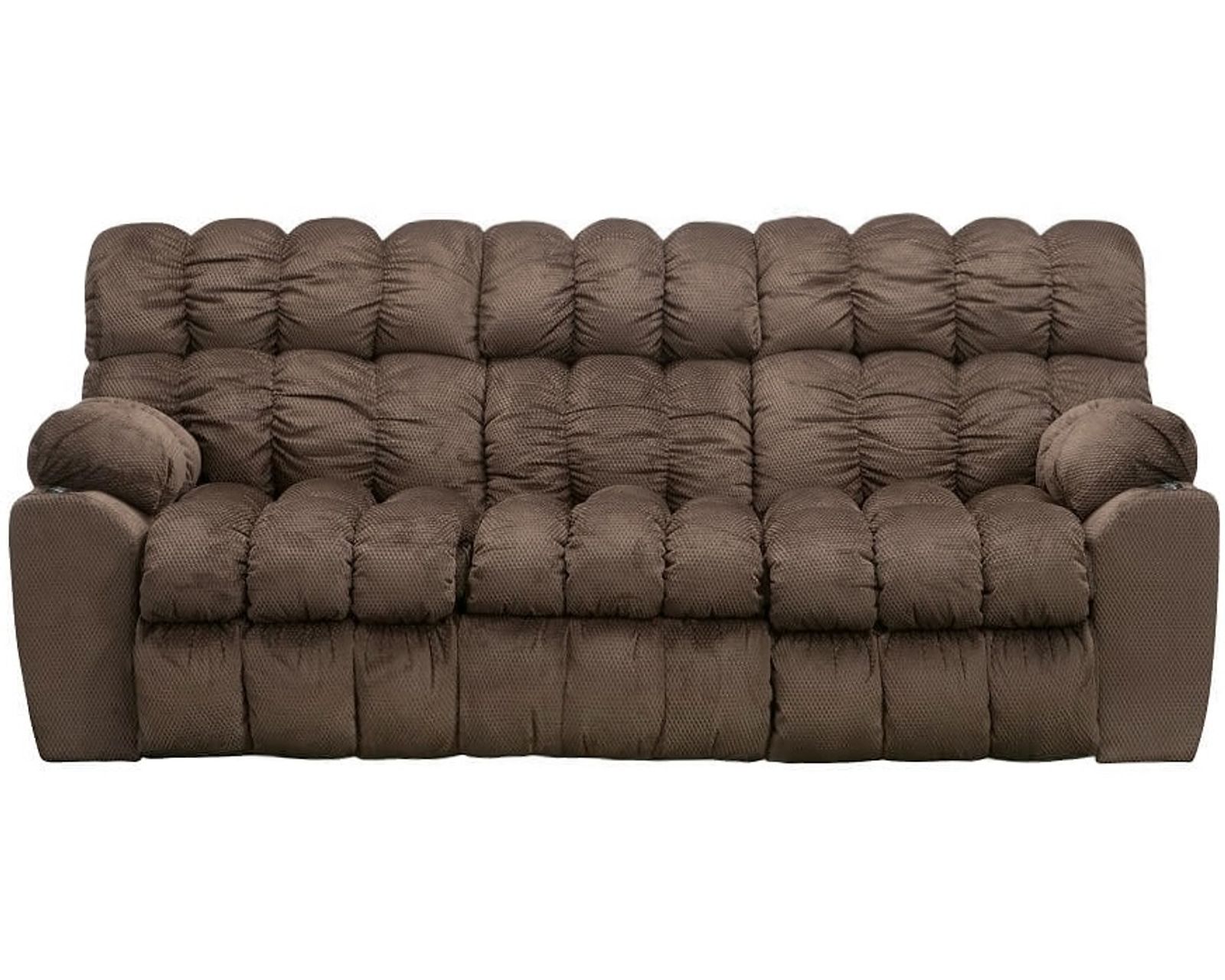 Brayden 440 Three-Piece Reclining Sectional with Dropdown Table - Lights and Much More - Brayden 88" Reclining Sofa w/ Drop Down Table, Lights and Drawer