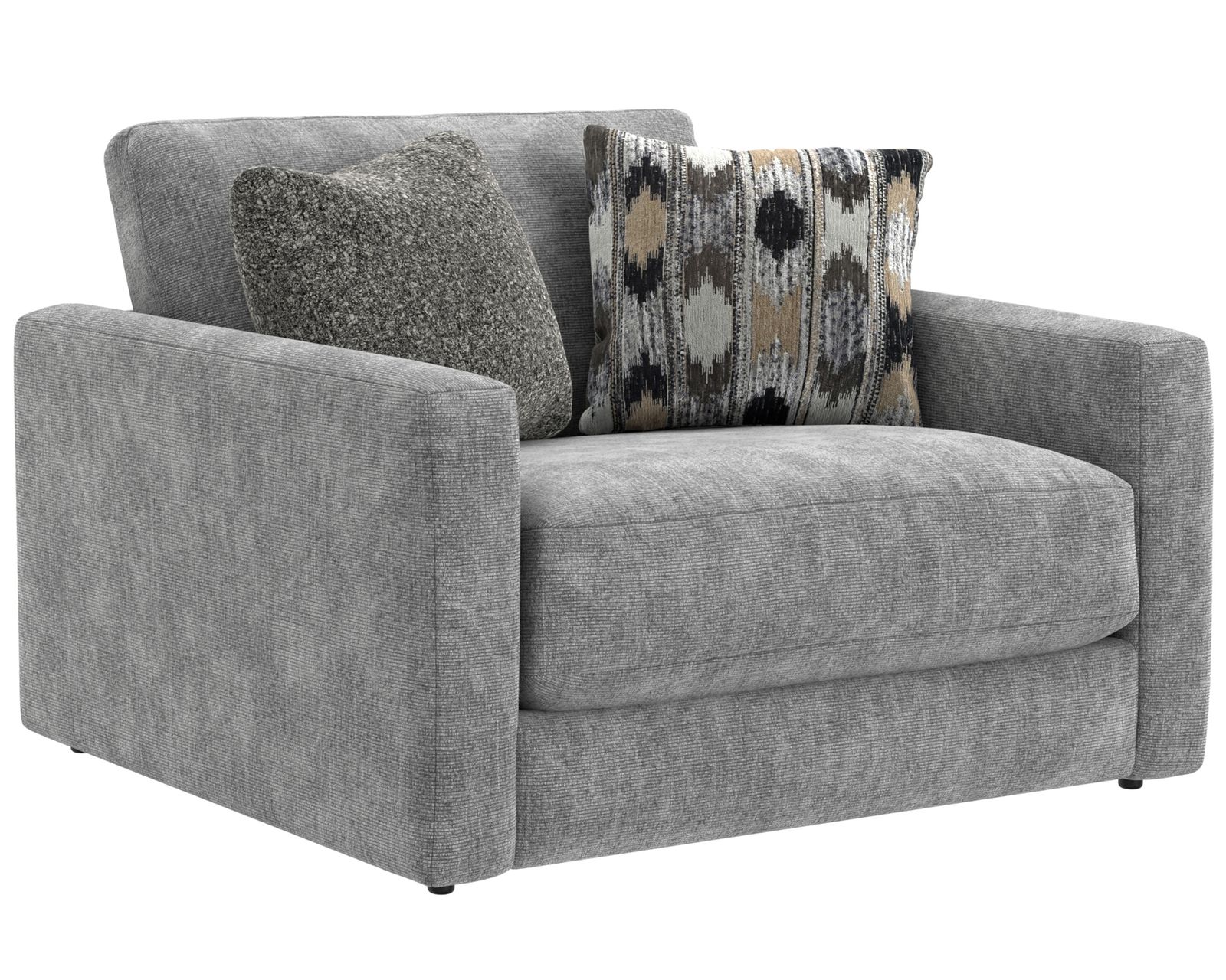 Avondale 96" Oversized Sofa (2 colors) includes pillows - Avondale 69" Loveseat Shown in Fabric Nature