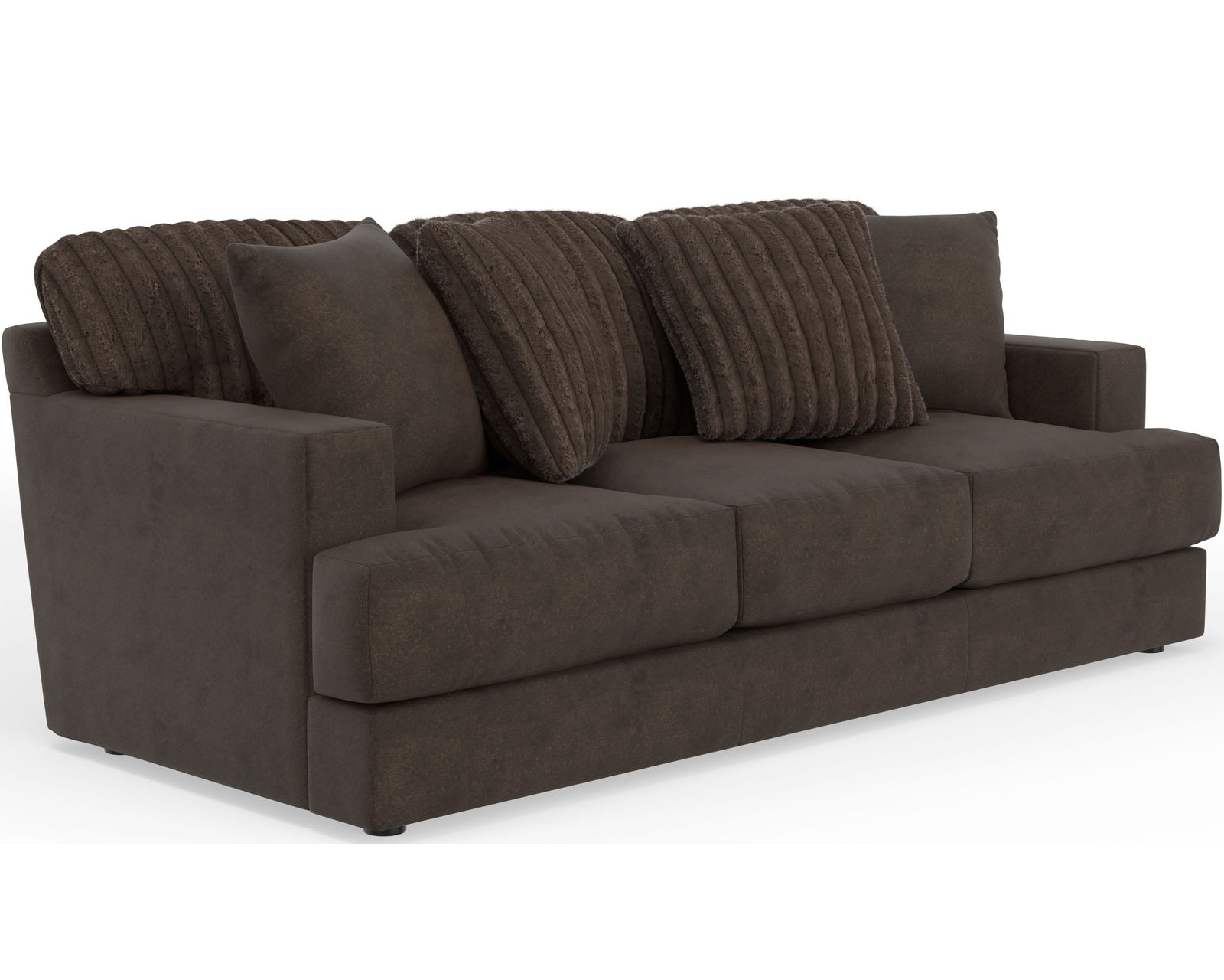 Eagan Stationary 95" Sofa (+3 colors) includes pillows - Eagan Sofa in Chocolate
