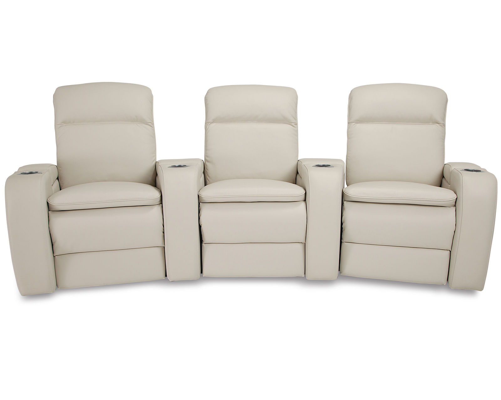 Vertex  41470 Triple Power Home Theater Sectional (+200 colors) - Layout E: Three Piece Home Theater Sectional Curved 116" Wide