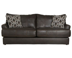 Prato Top Grain Leather Touch 85" Sofa (Includes pillows) Two Colors