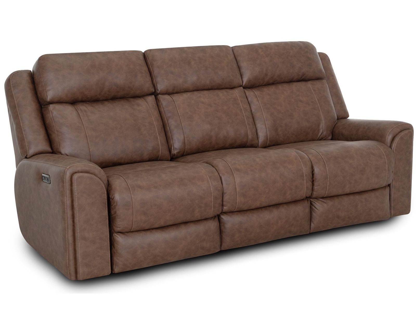 Parker 91" Reclining Sofa with Drop-Down Table & Cupholders Brown (Refined Style. Personalized Comfort. Available Neori™ Air Massage) - Comfort in Motion. Built to Last.