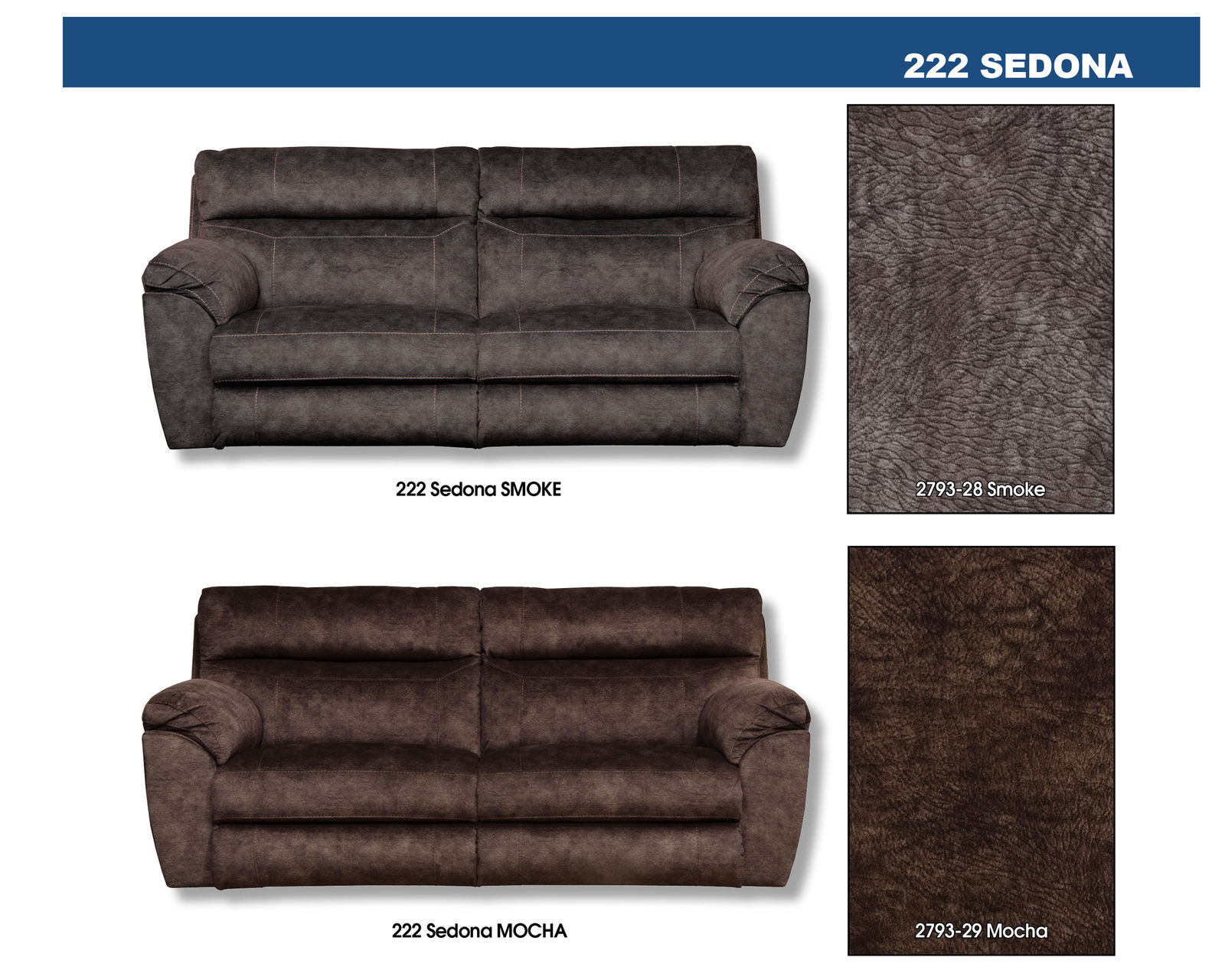 Sedona 91" LayFlat Power Reclining - Power Headrest Sofa - 2 Colors Available - CHOICE OF 2 COLORS