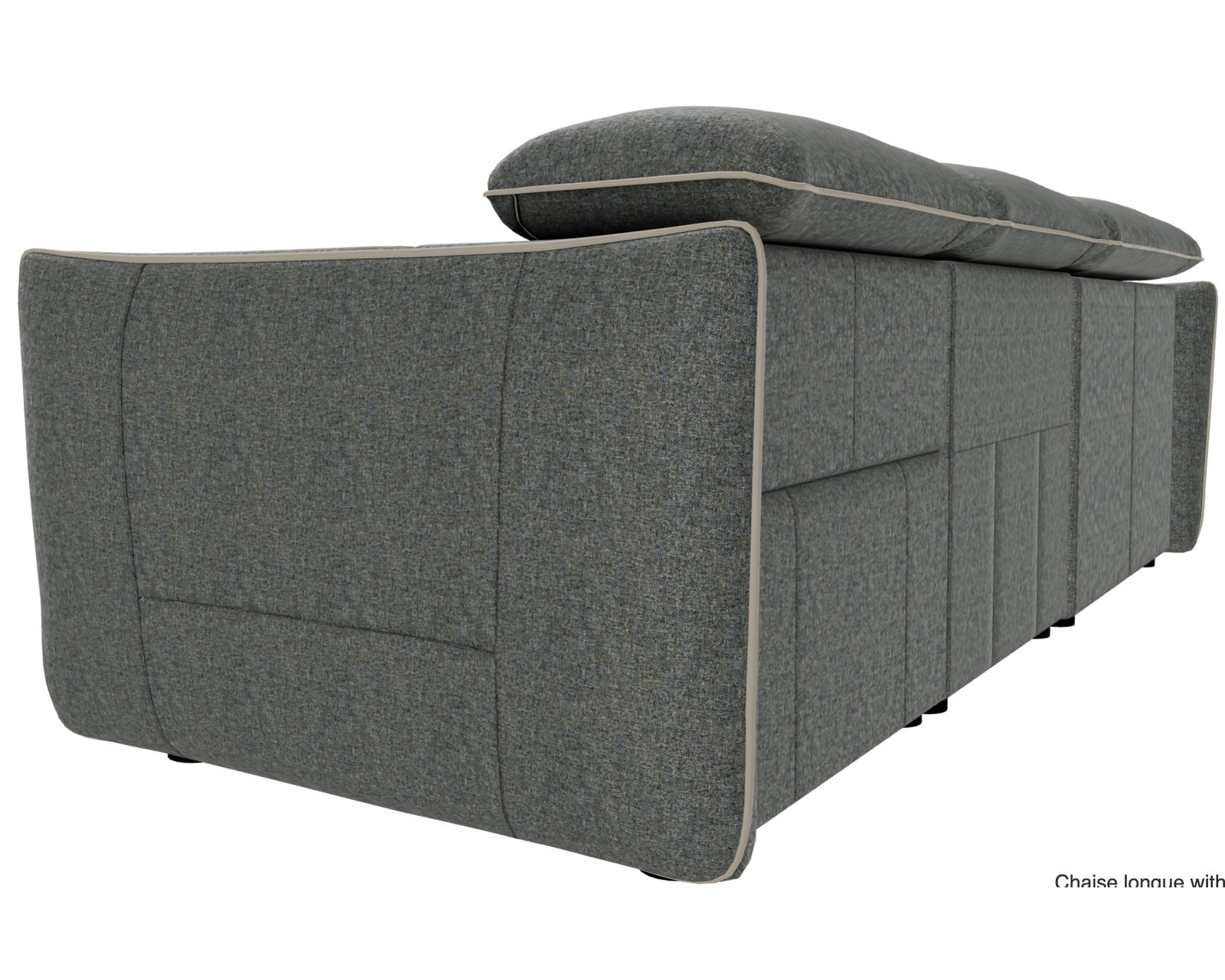 Meraviglia 108" Storage Chaise Sofa (+50 fabrics) - Layout B: Meraviglia 108" Storage Chaise Sofa. 67" x 108" 