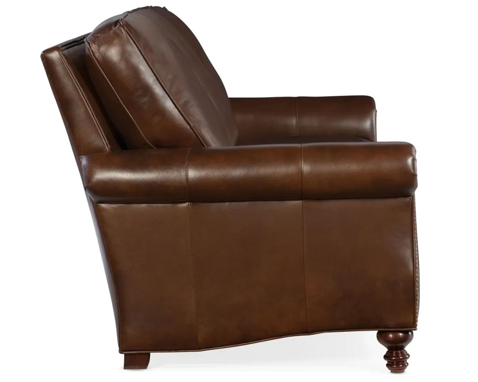 Bradington Young Reddish 579 Chair (12 leathers) 8-Way Hand Tie - Reddish Stationary Sofa 8-Way Hand Tie