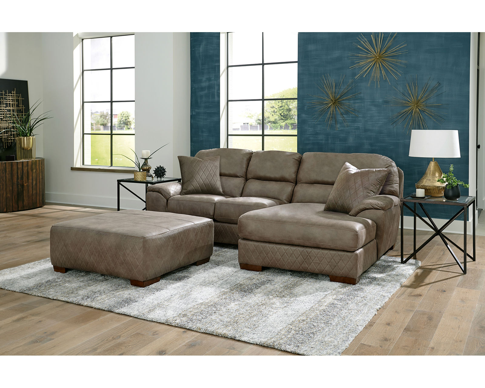 Royce 4043 Modular Sectional (Includes pillows) - Relaxation Starts Here.