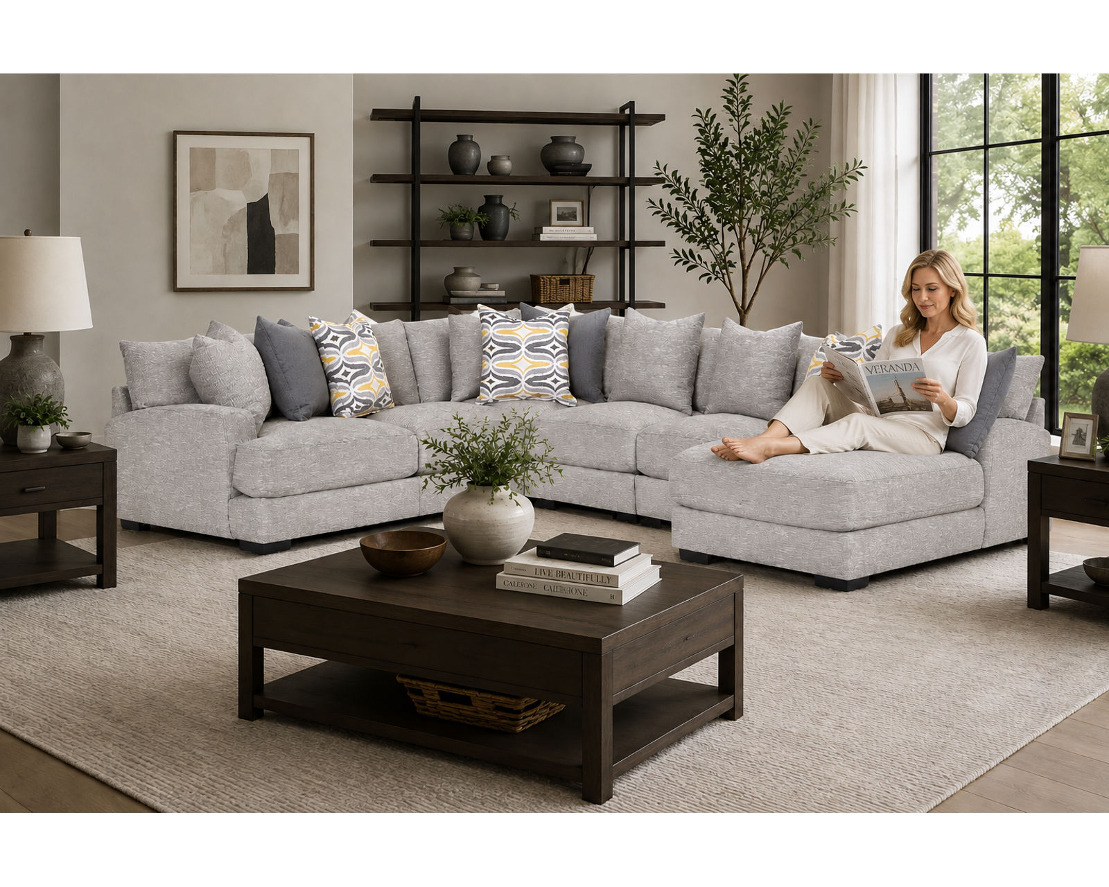 Barton Modular Sectional (Affordable Luxury Designed Around the Way You Live) - Professionally Designed. Beautifully Coordinated. Affordably Yours.