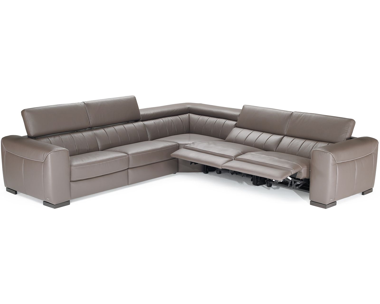 Forza X790 Power Reclining Sectional (+50 leathers) - Layout I: Five Piece Sectional 126" x 126" (2 recliners)
