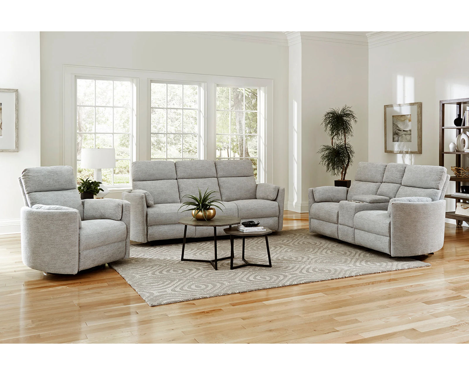 Radius 88" Power Reclining Sofa Mineral (In stock - Fast shipping)