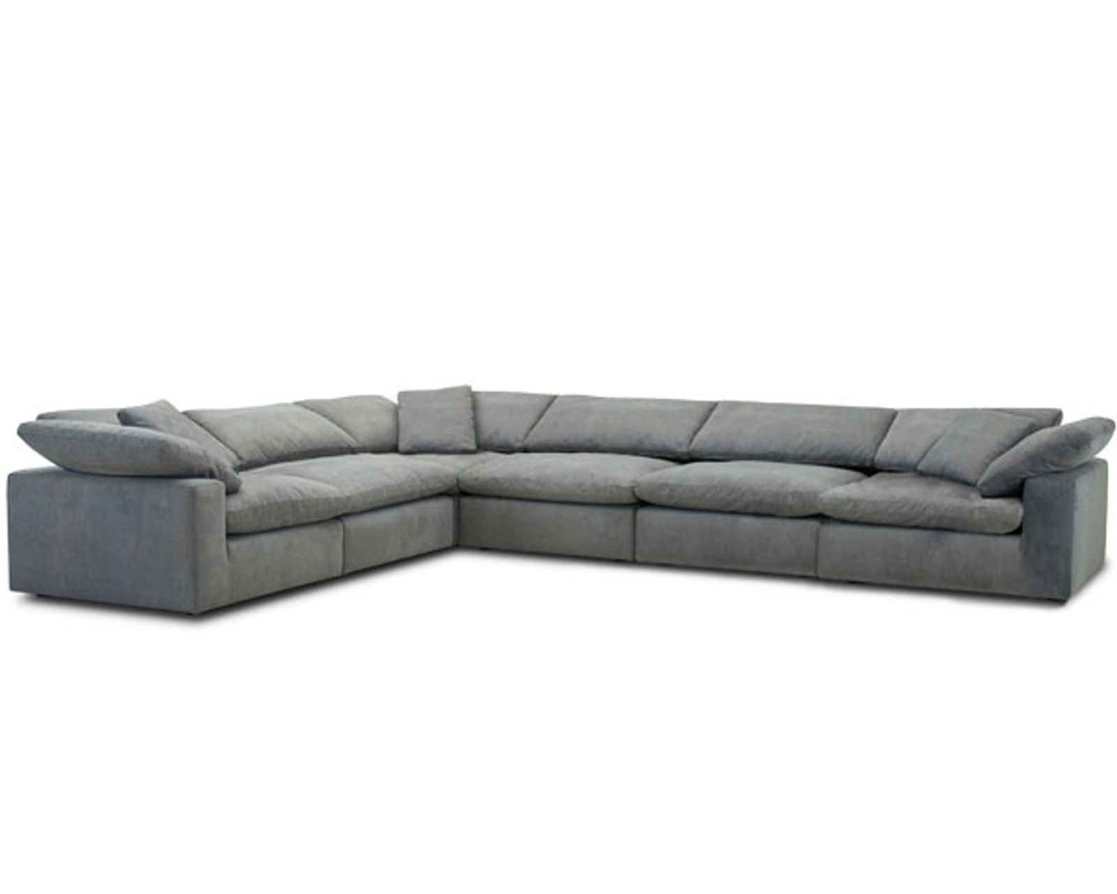 Exhale Mathis Modular Stationary Sectional (In stock - Fast shipping) - Layout C: Six Piece Sectional 135" x 178" 