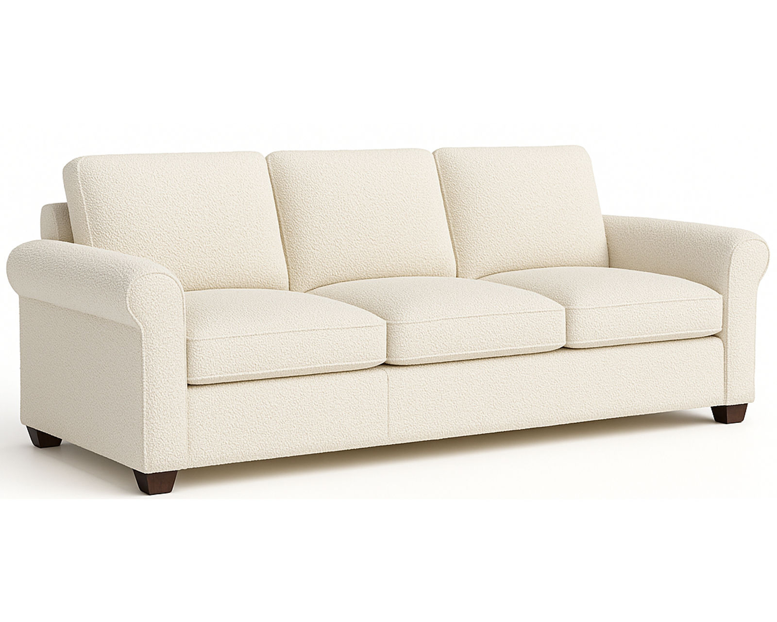 Madison 77656 Roll Arm Sofa (+60 fabrics) - Madison 89" Sofa (three cushion)