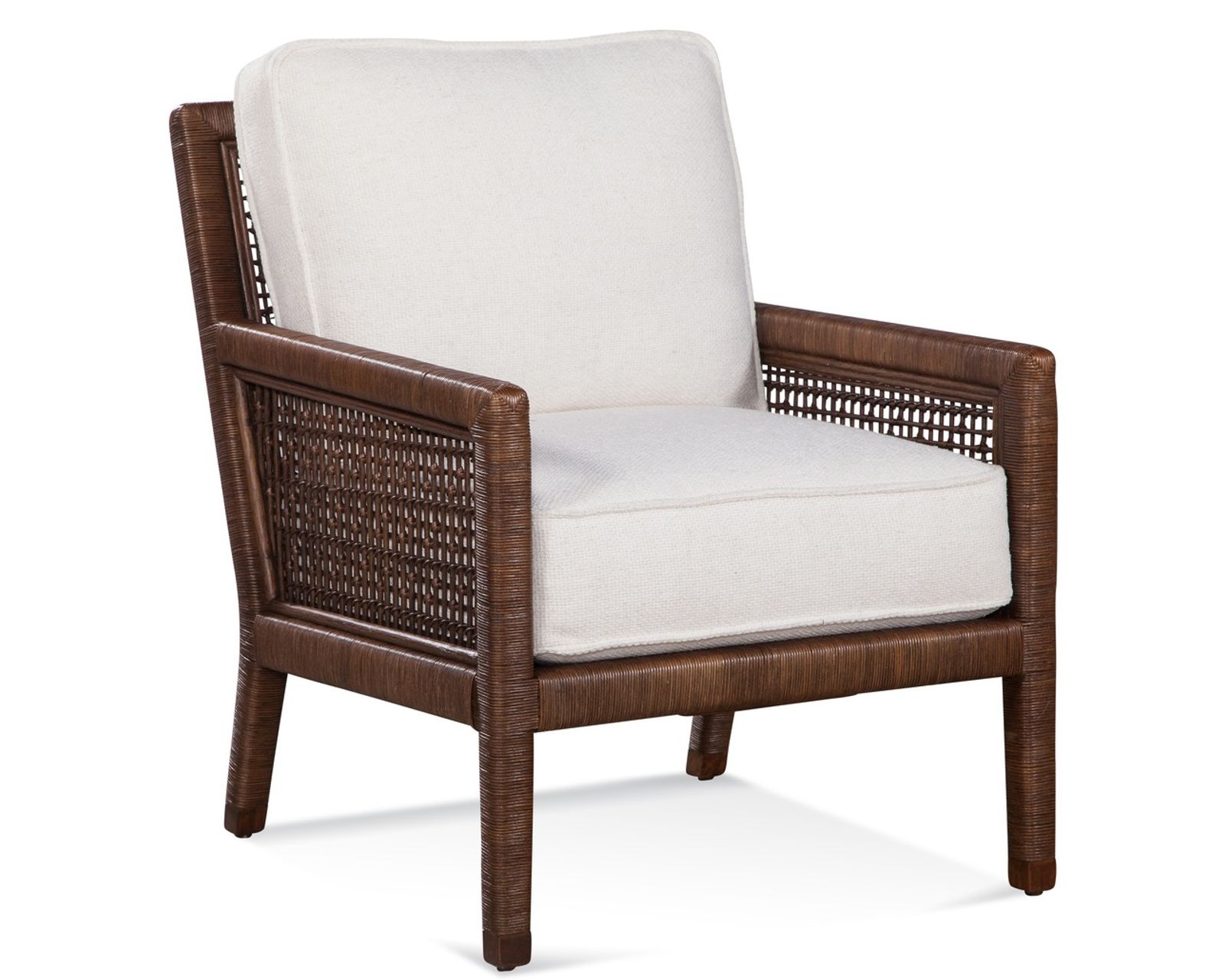 Pine Isle 76" Rattan Sofa Tan (+28 finishes +69 fabrics) - Pine Isle Rattan Chair
