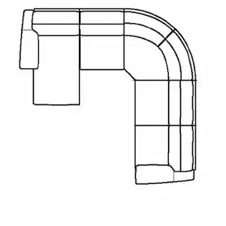 Layout G: Five Piece Sectional. 118" x 118"