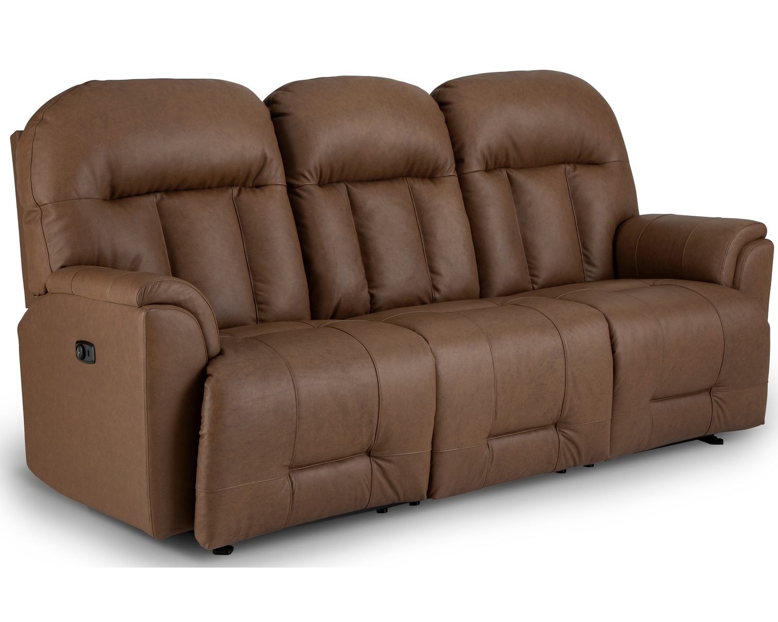 Suitably 88" Double Reclining Leather Sofa (+46 leathers) - Suitably Double Reclining Leather Sofa
